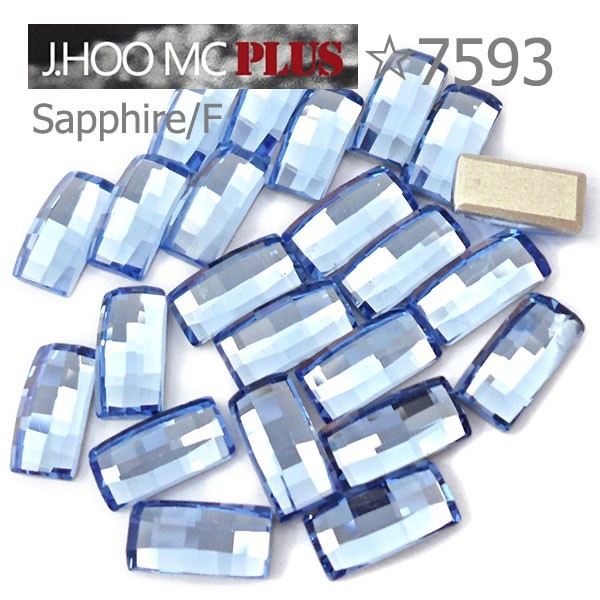 J.HOO Crystal 7593 Curved Baguette Flat Back Rhinestones 8×4mm Nail Art (10pcs)