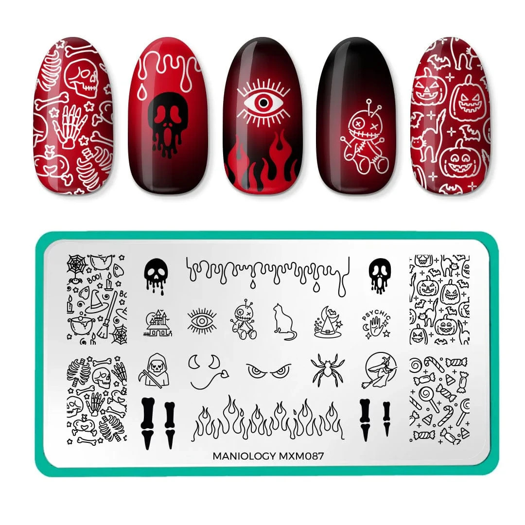 Maniology Lonely Nail Stamping Plate – MXM087 Halloween