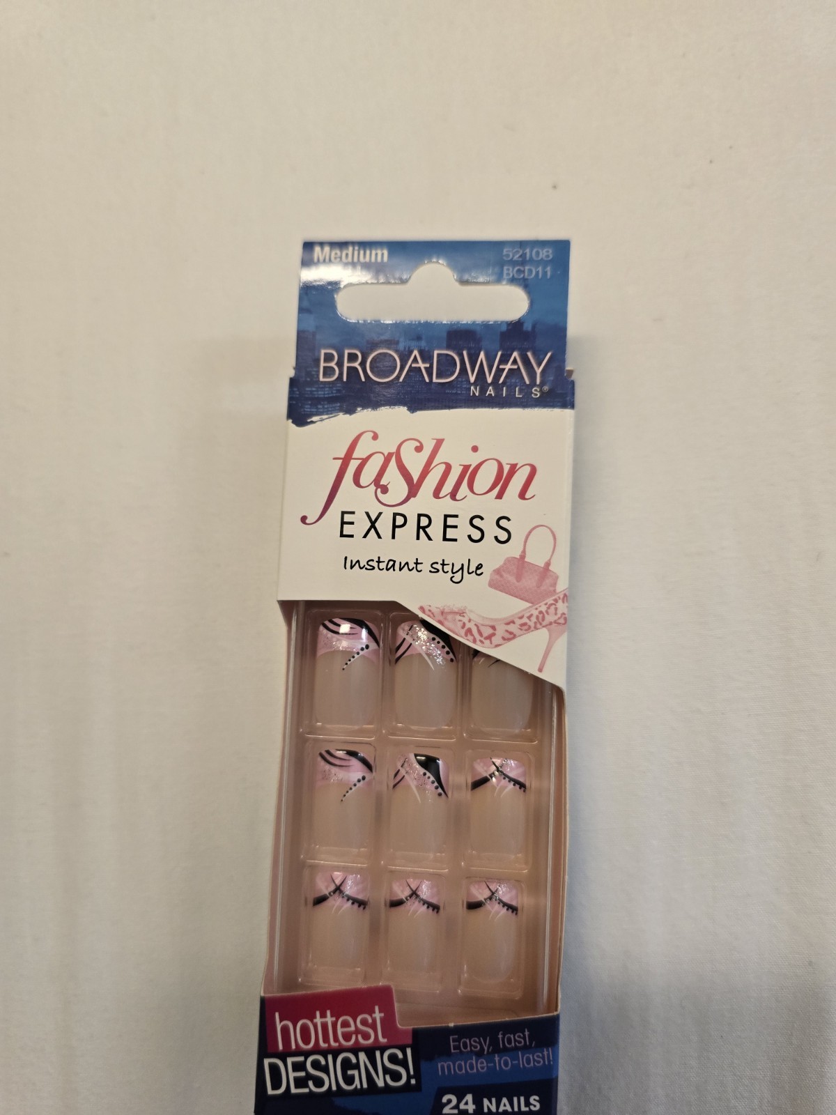 Lot Of 36 X 24Kiss Broadway Fashion Express Nails