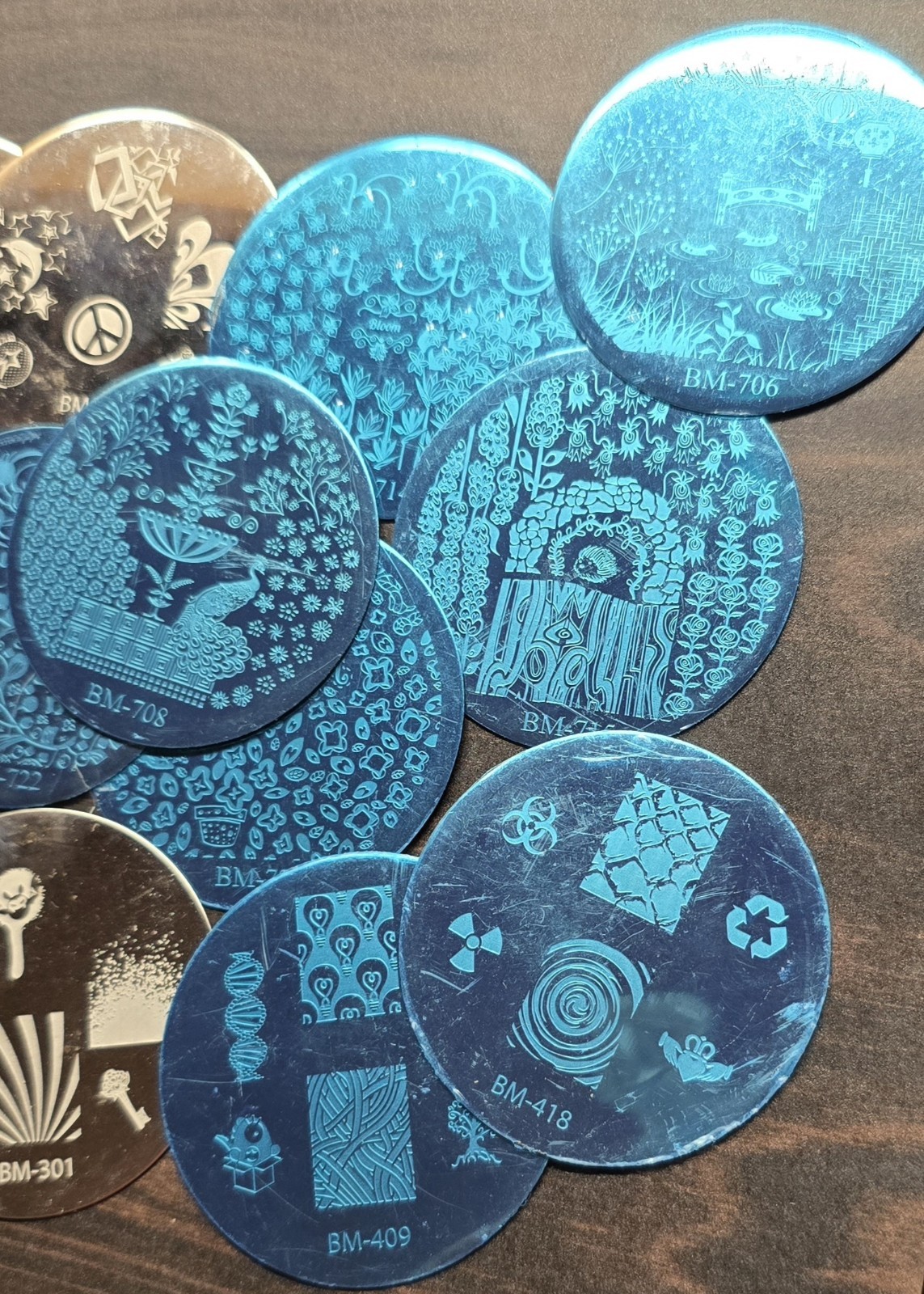 17 Bundle Monster Maniology B.M.C Nail Stamp Plates LOT Collection
