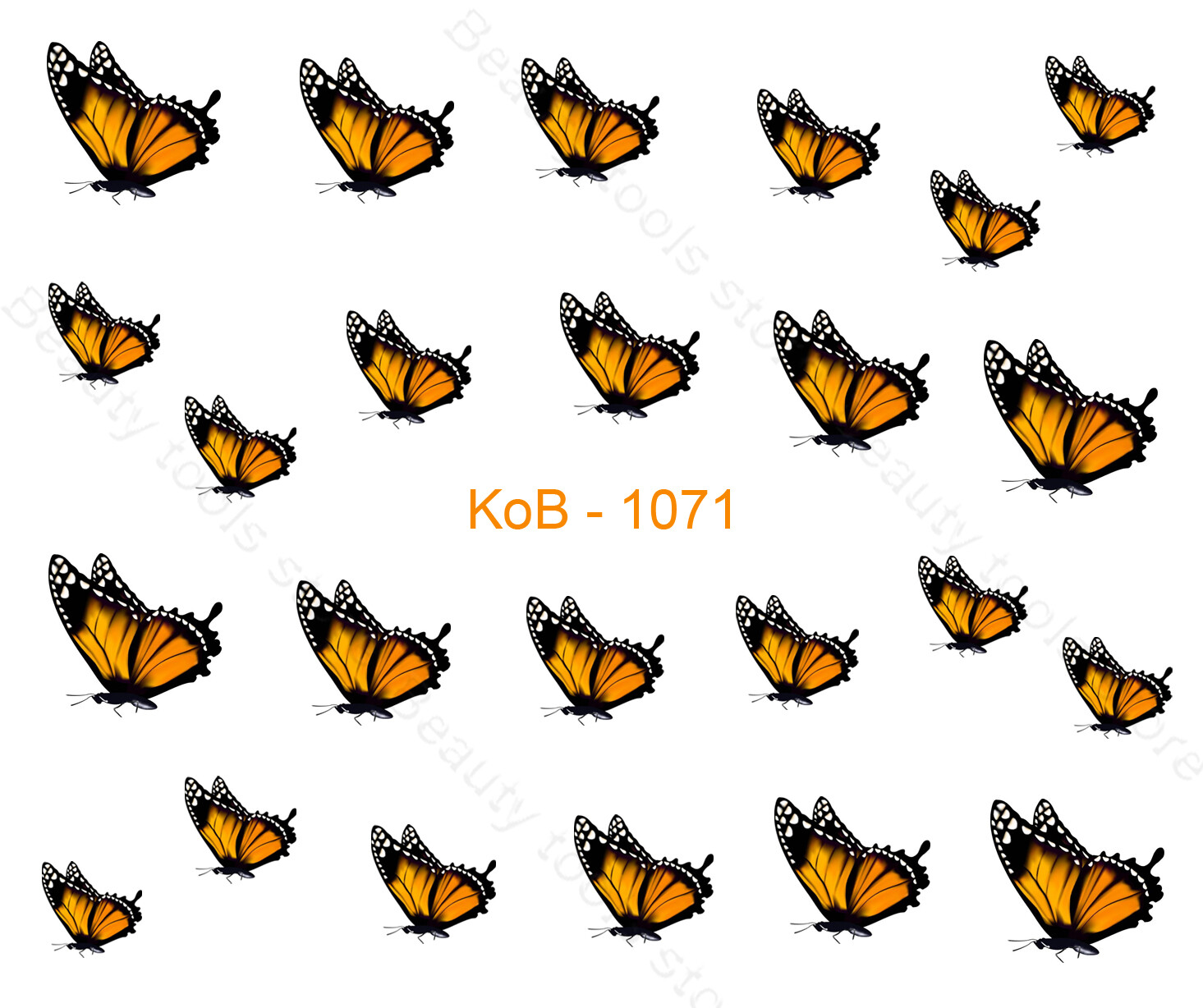 Nail Art Water Transfer Sticker Decal Stickers Pretty Butterflies KoB-1071