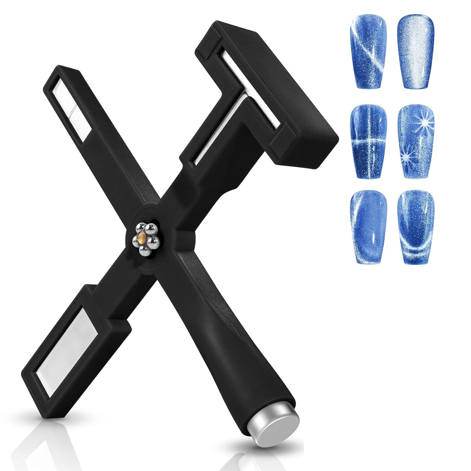 5 In 1 Nail Magnet Tool Cat Eye Magnet for Nail Art Salon Studio Home Manicure