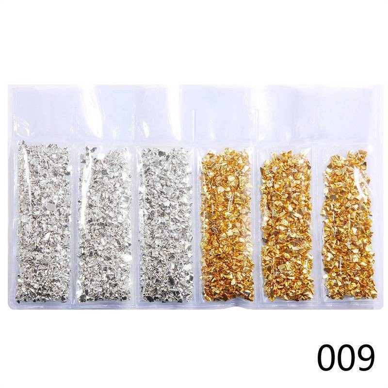 Nail Ornament Fragments GLASS Products Gold Silver Nail Beauty Gravel DIAMOND
