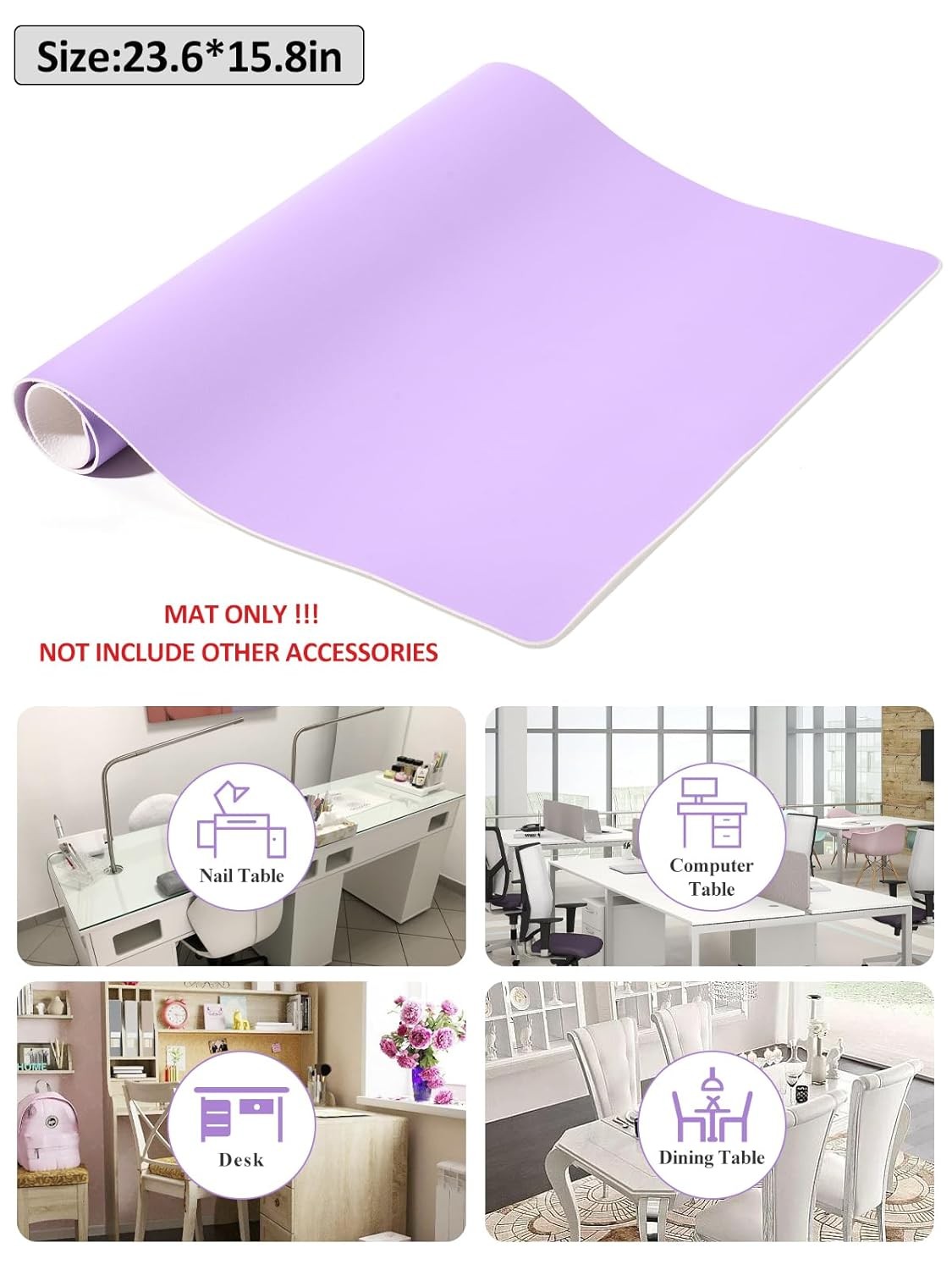 (MAT ONLY) Nail Art Table Mat Foldable Nail Art Hand Rest Pad for Nail Arm Rest