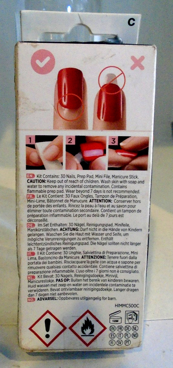 Kiss Impress~Halloween Press-On Manicure~Glow in Dark WITCHFUL THINKING 87751
