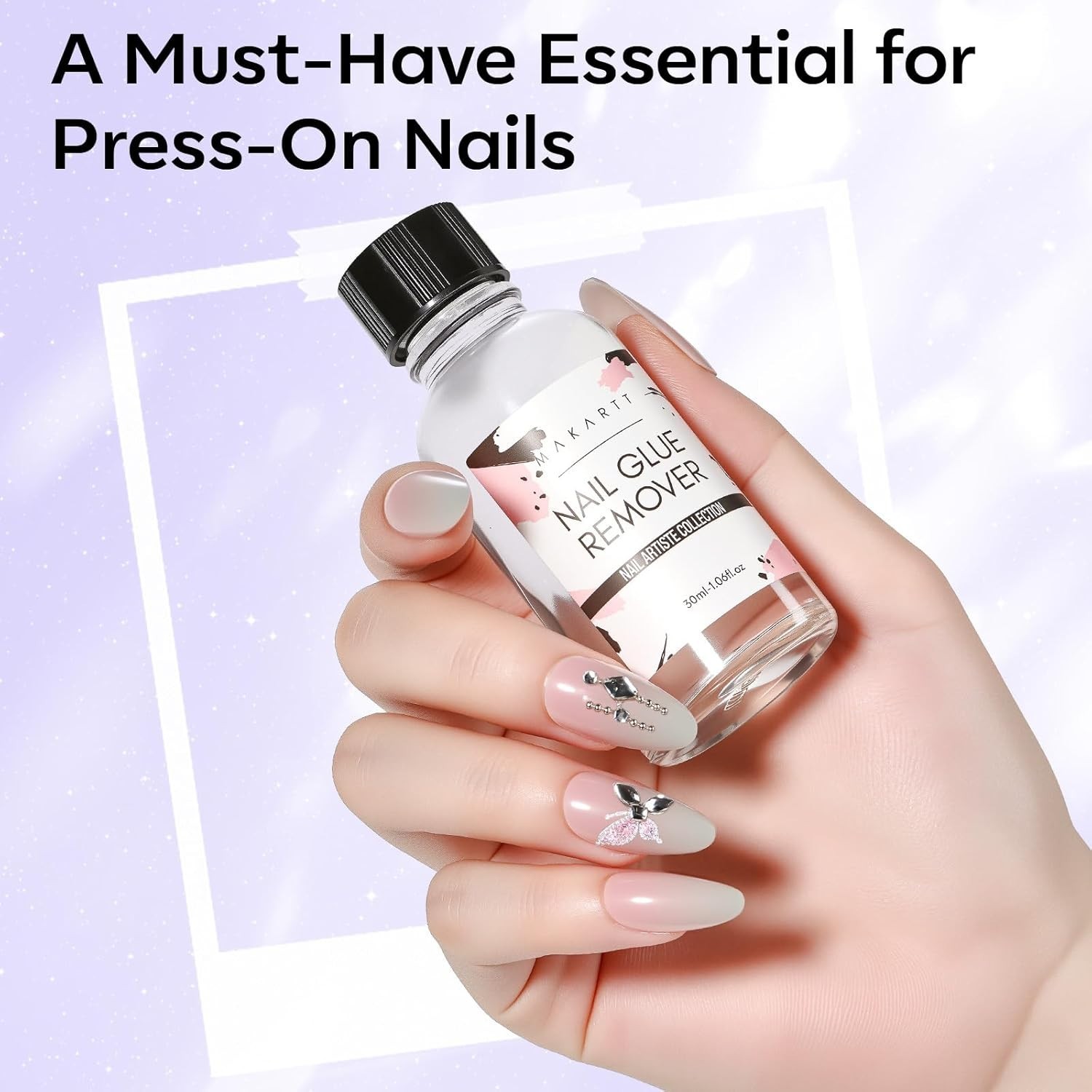 Versatile Nail Glue Remover 30ML – Safe & Quick Removal for DIY Manicures