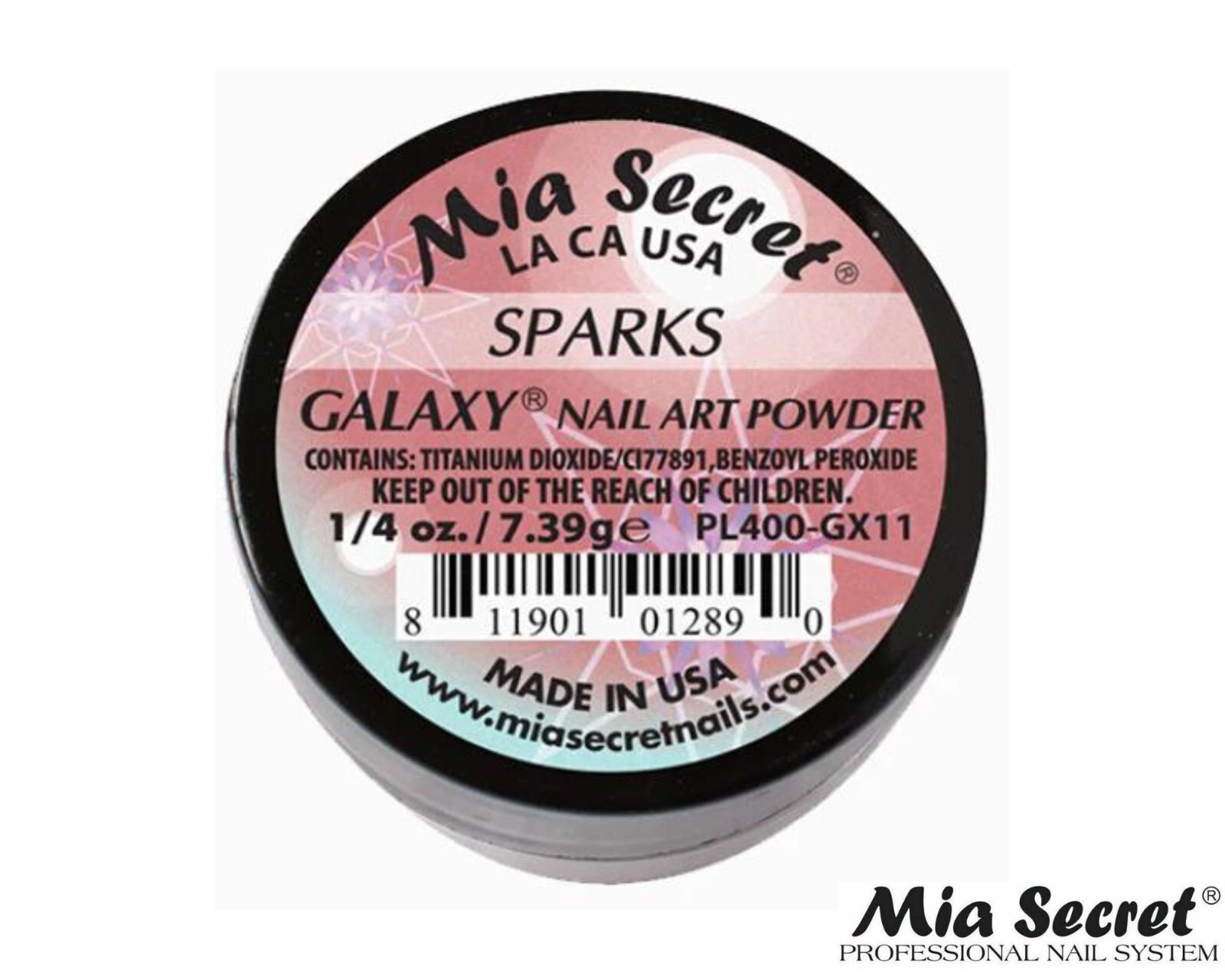 Mia Secret Nail Art Powder Galaxy Collection (SPARKS) 1/4oz
