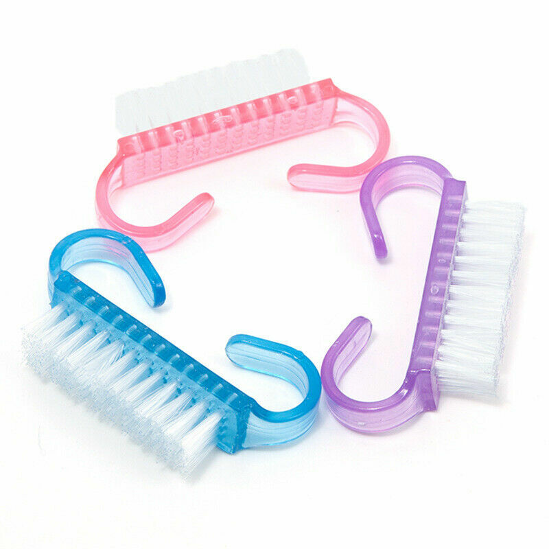 Pack of 10Pcs Random Nail Art Dust Clean Cleaning Brush Manicure Pedicure Tool