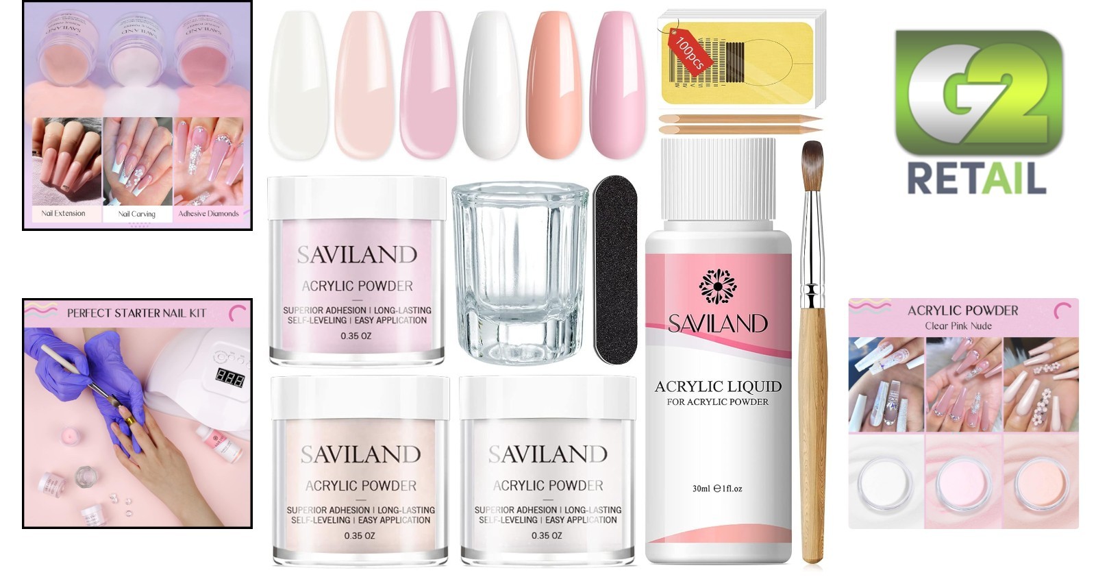 Complete Acrylic Nail Art Kit: Non-Toxic Essentials & Tools for Stunning Nails