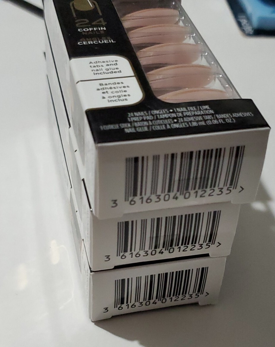 3Pk Sally Hansen Salon Effect Perfect Manicure Coffin Nails Meet Me In The Metal
