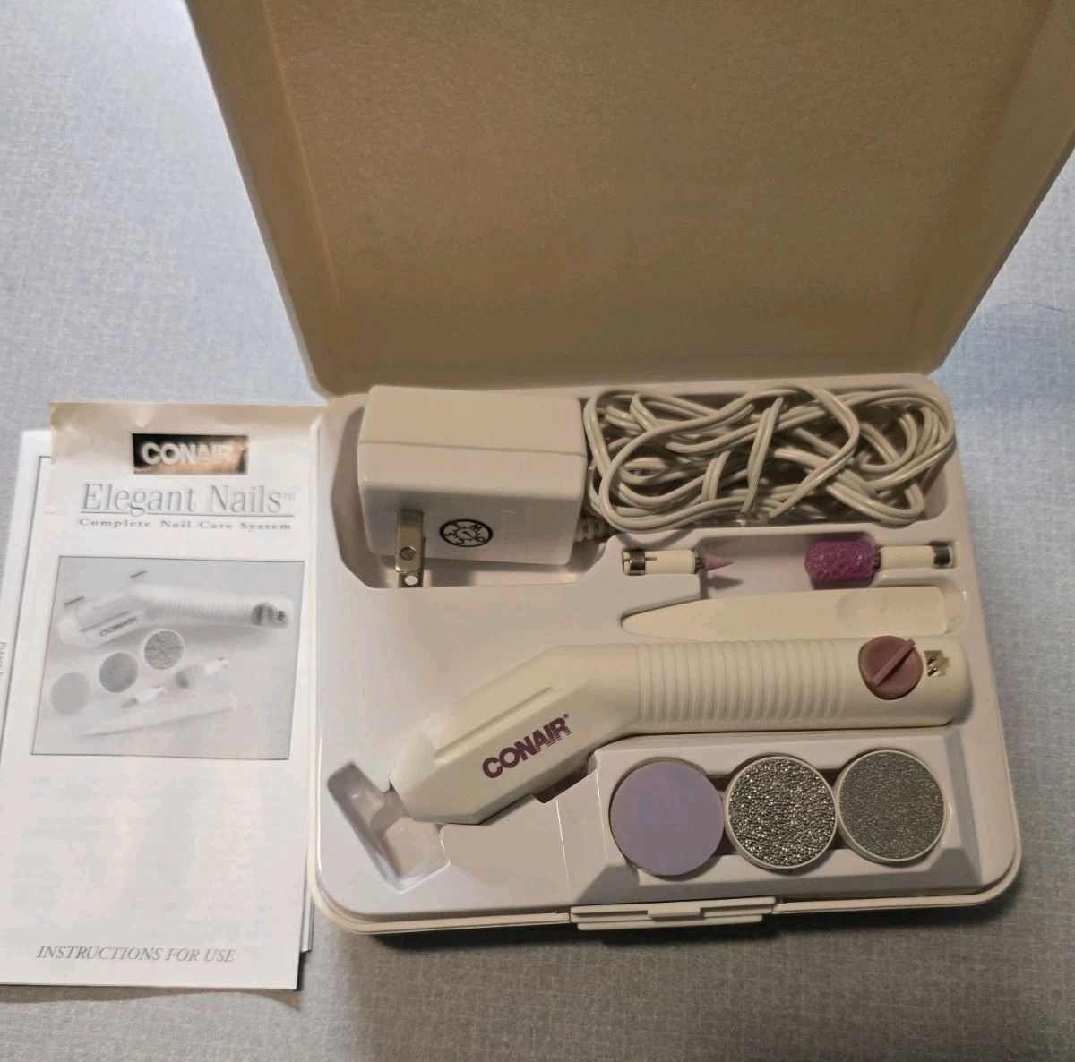 Used Vintage Nails by CONAIR Rechargeable Nail Care System