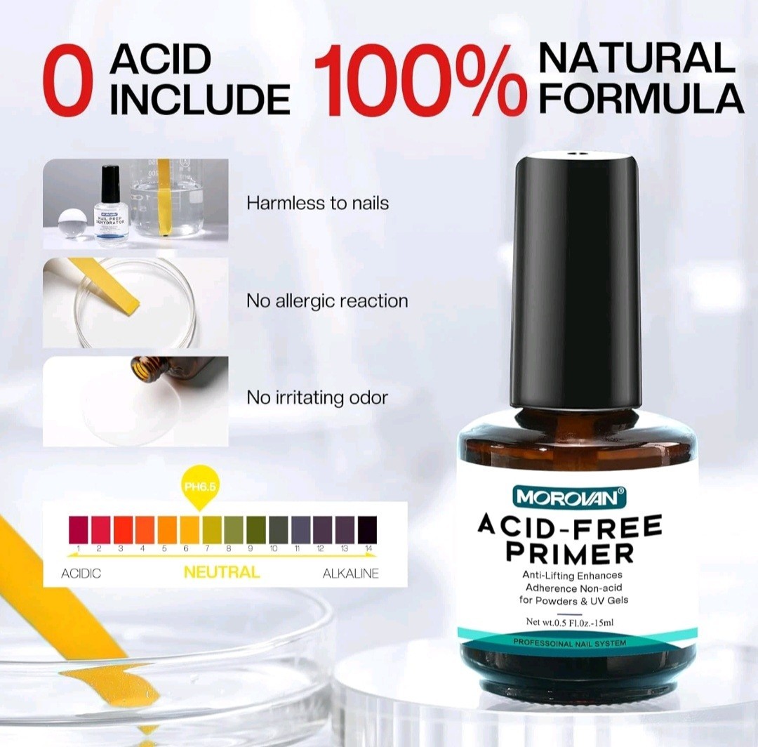 Morovan Professional Acrylic gel Nail Kit Art Set W/ Dehydrator and Nail Primer
