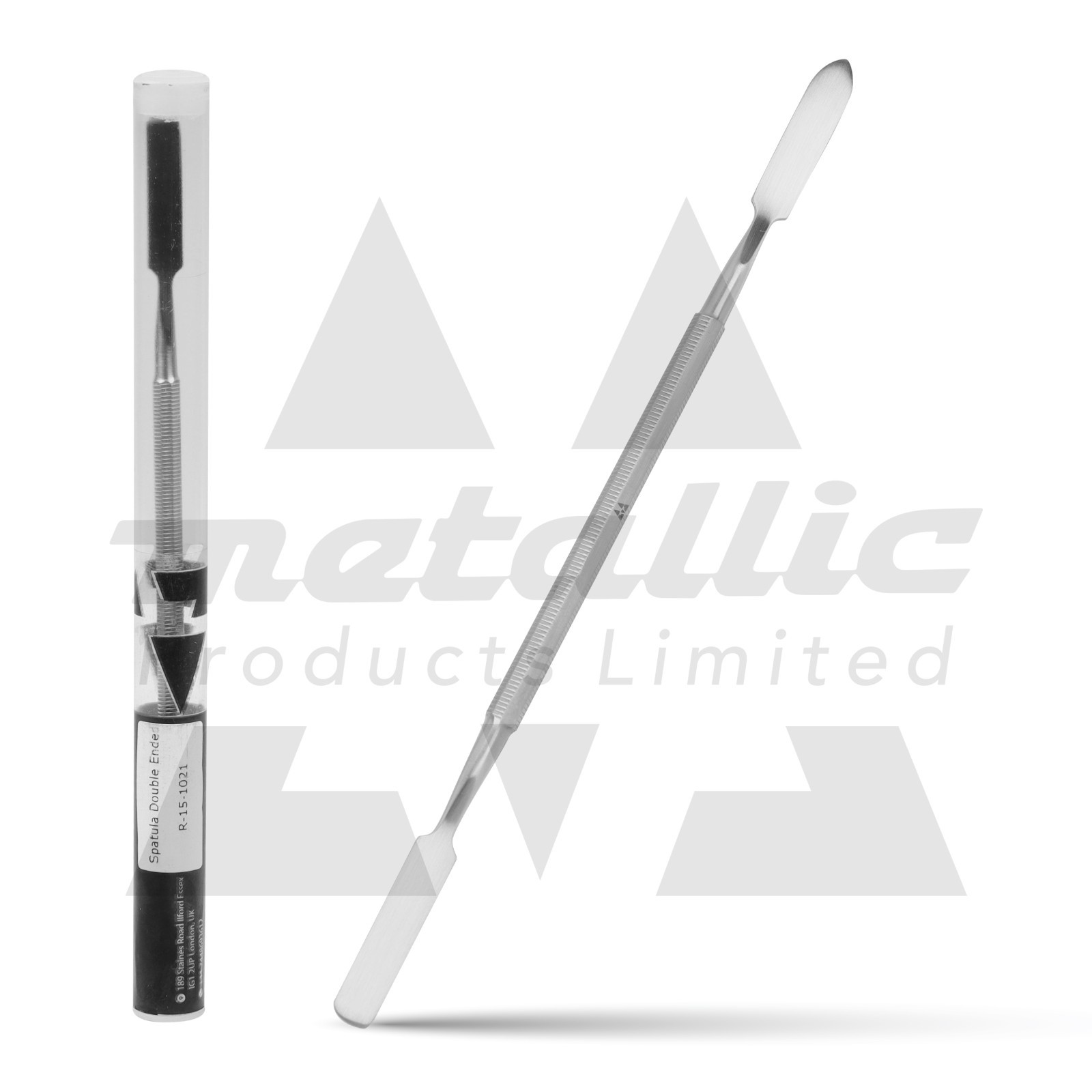 Double Ended Nail Spatula Stainless Steel Acrylic Gel UV Nail Art Tool UK