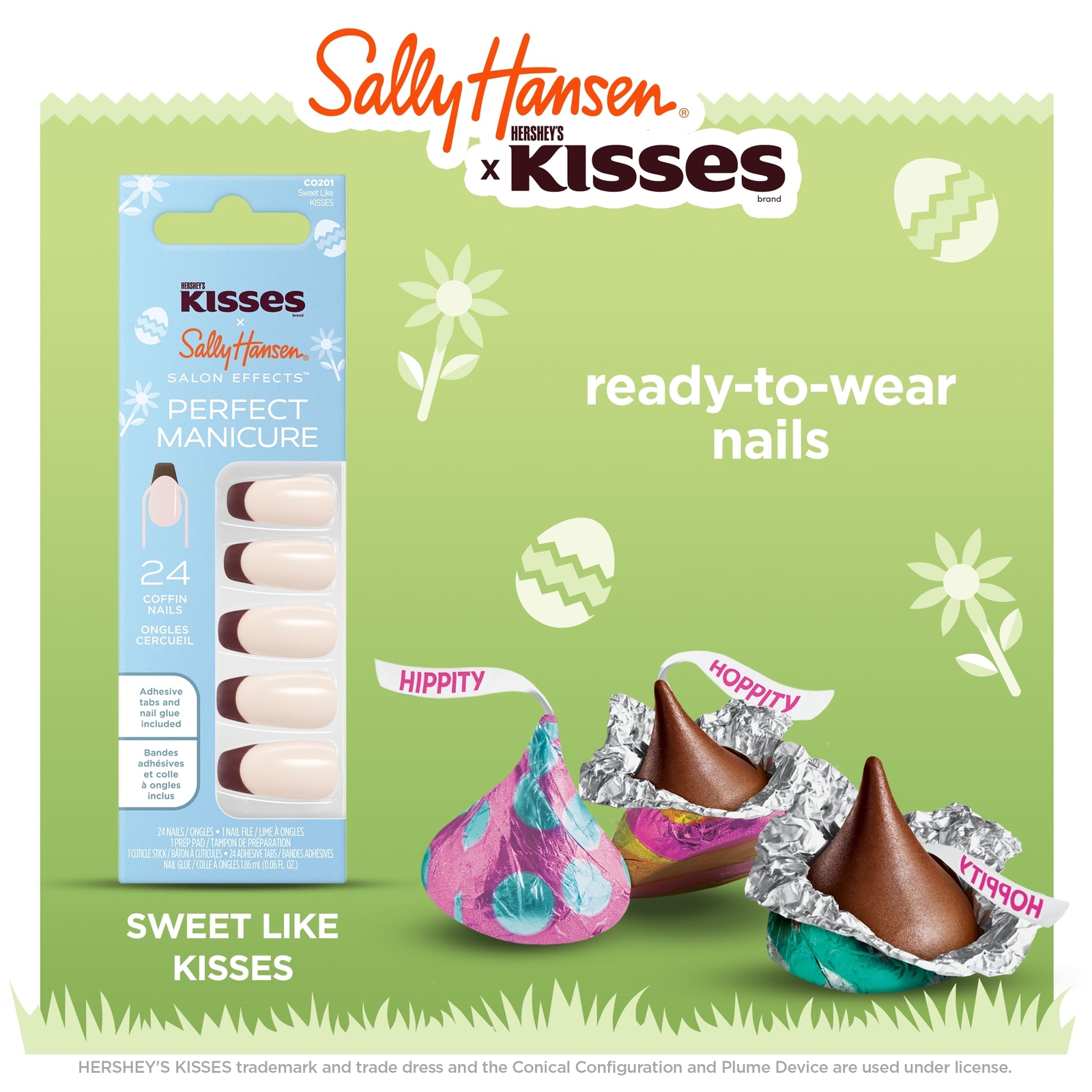 Sally Hansen Salon Effects Perfect Manicure x Hershey’s Kisses Sweet Like Kisses