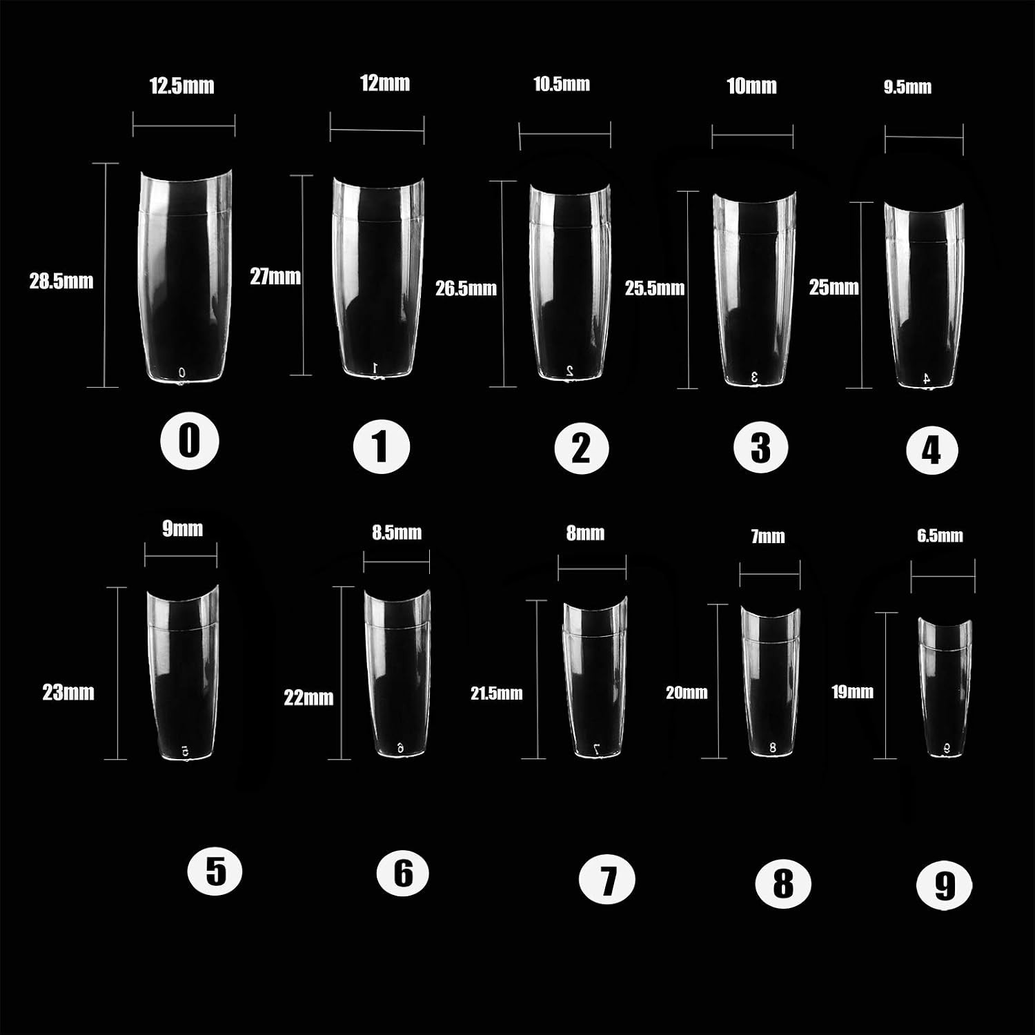 French Acrylic False Nail Tips Set