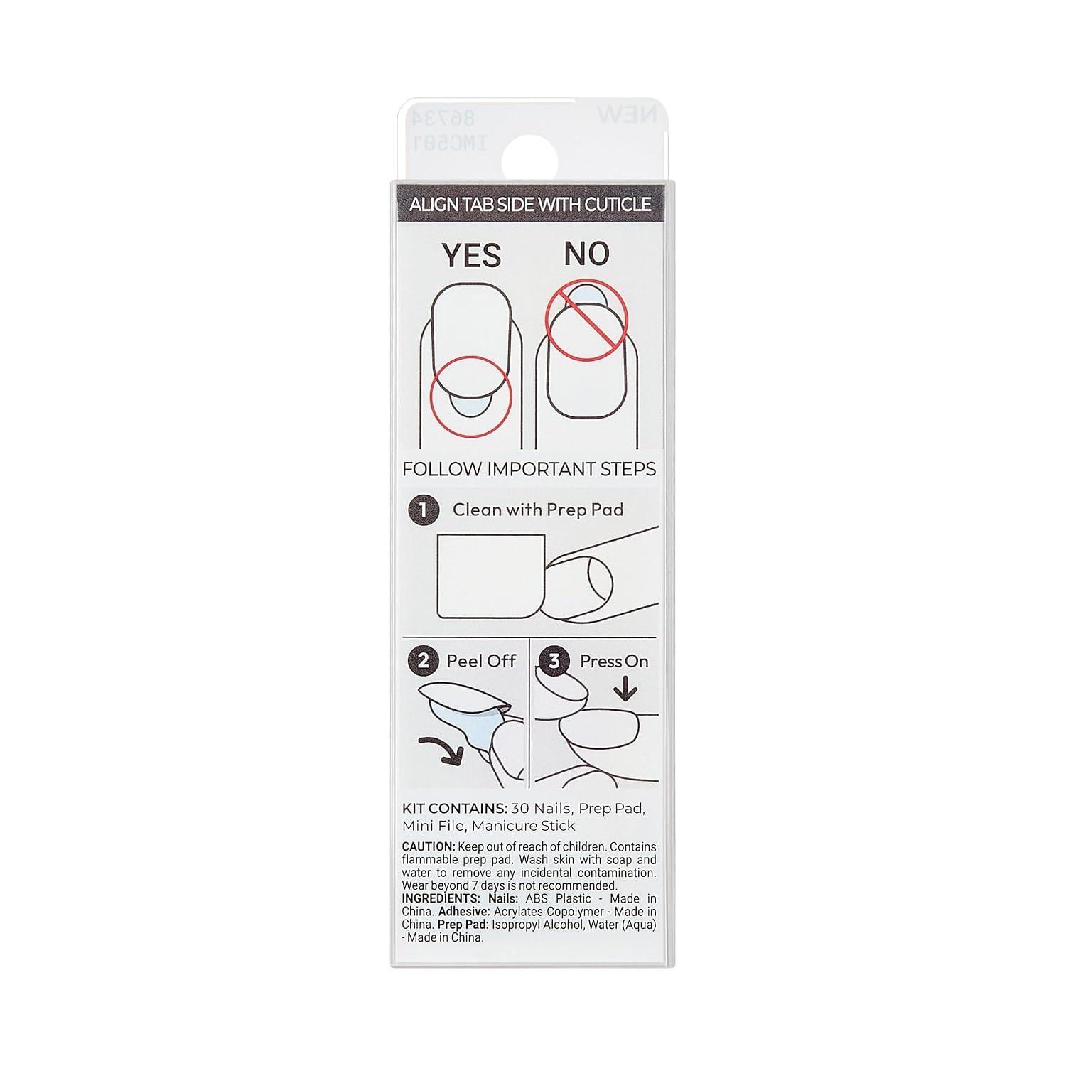 Effortless Glam: Kiss ‘Frosting’ Press-On Nails Set – 30 Glossy Nude Acrylics