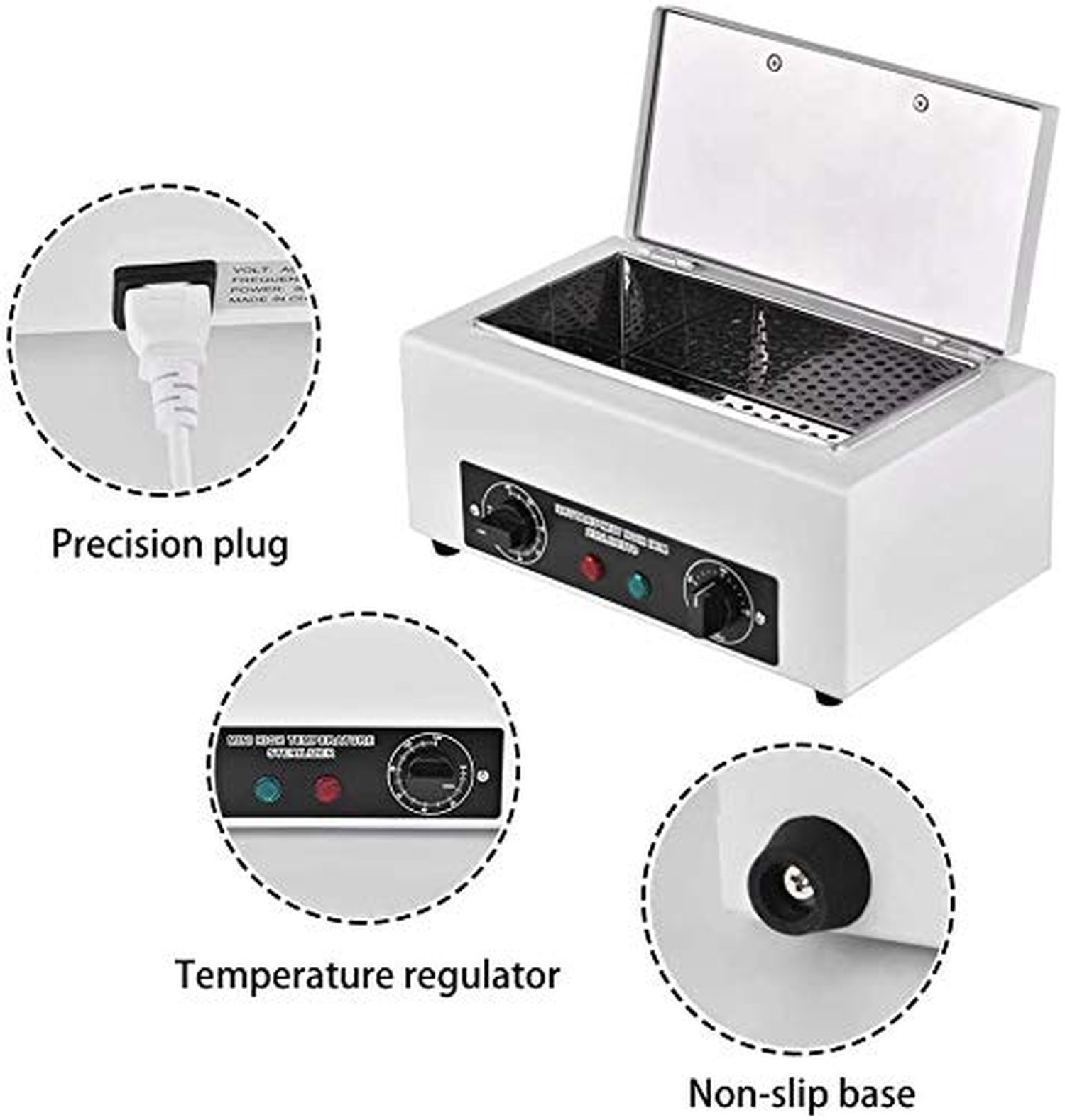 300W Heat Sterilizer NV-210 w/Timer Disinfection Box Manicure Pedicure SPA Sa…
