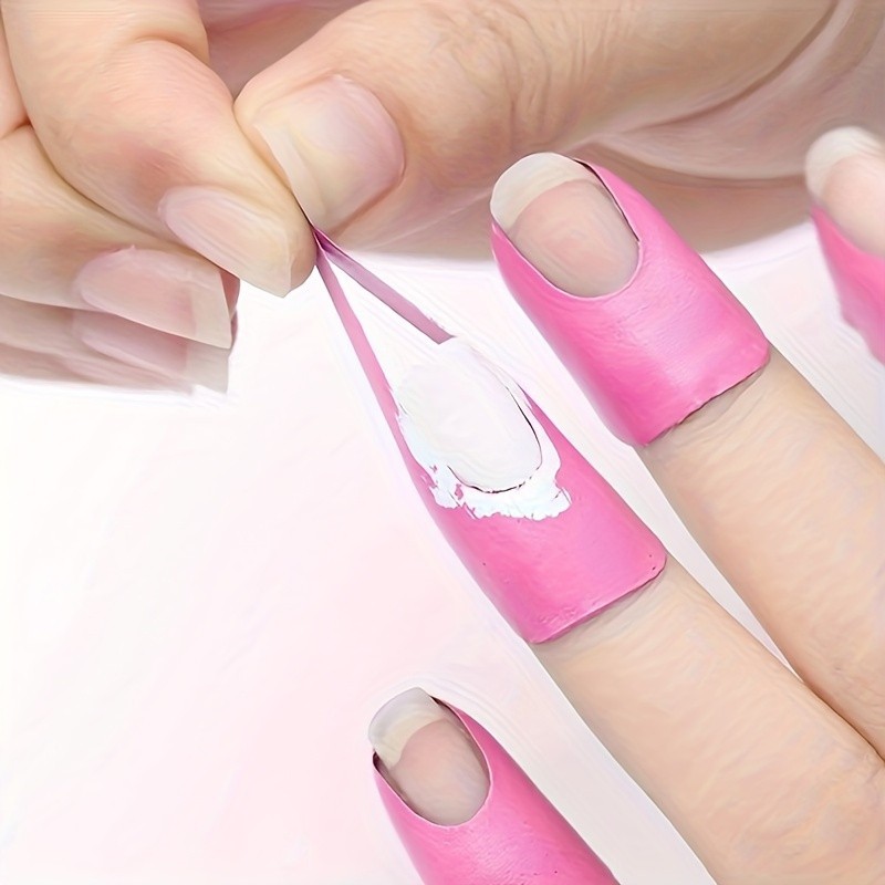 Long Lasting User Friendly Easy to Install 20PCS U-Shaped Nail Polish Protectors