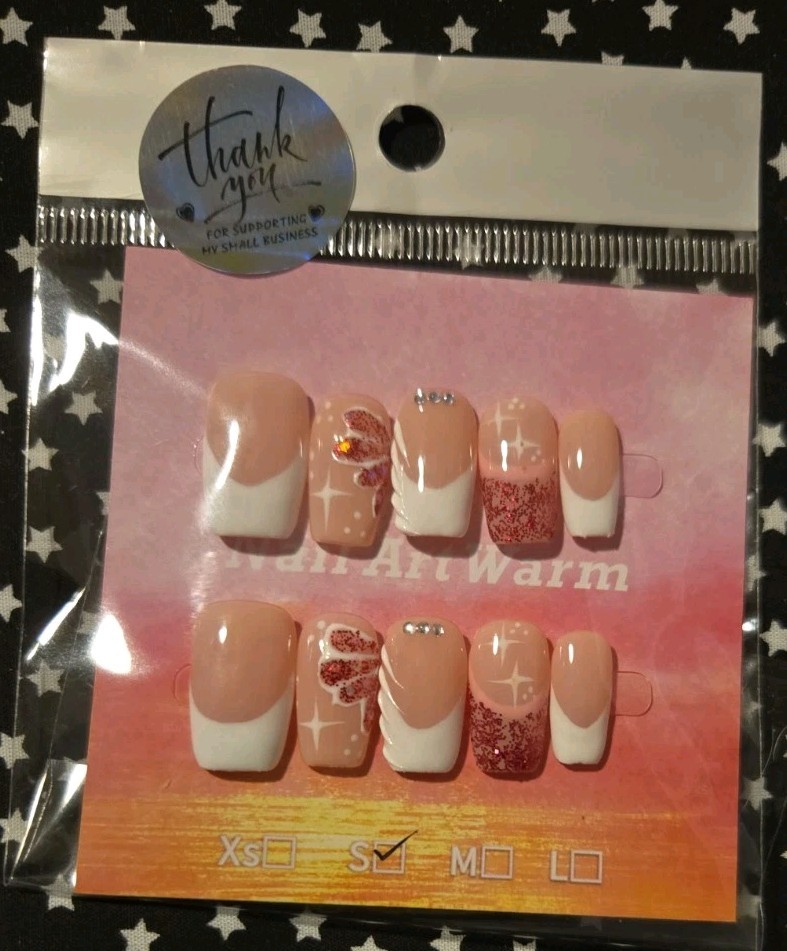 French Design “Unbranded” Press On Nails Size S