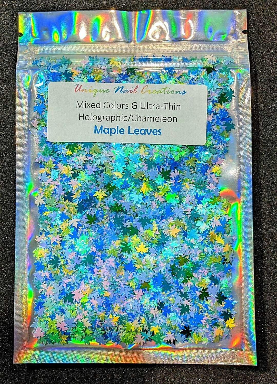 LargeBag Mix MAPLE LEAVES G Shape Glitter~Nail•Acrylic•Gel•Body Art•Face•Festiva