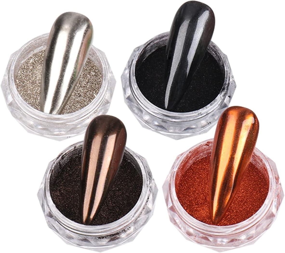 Mirror Finish Chrome Nail Powder Set