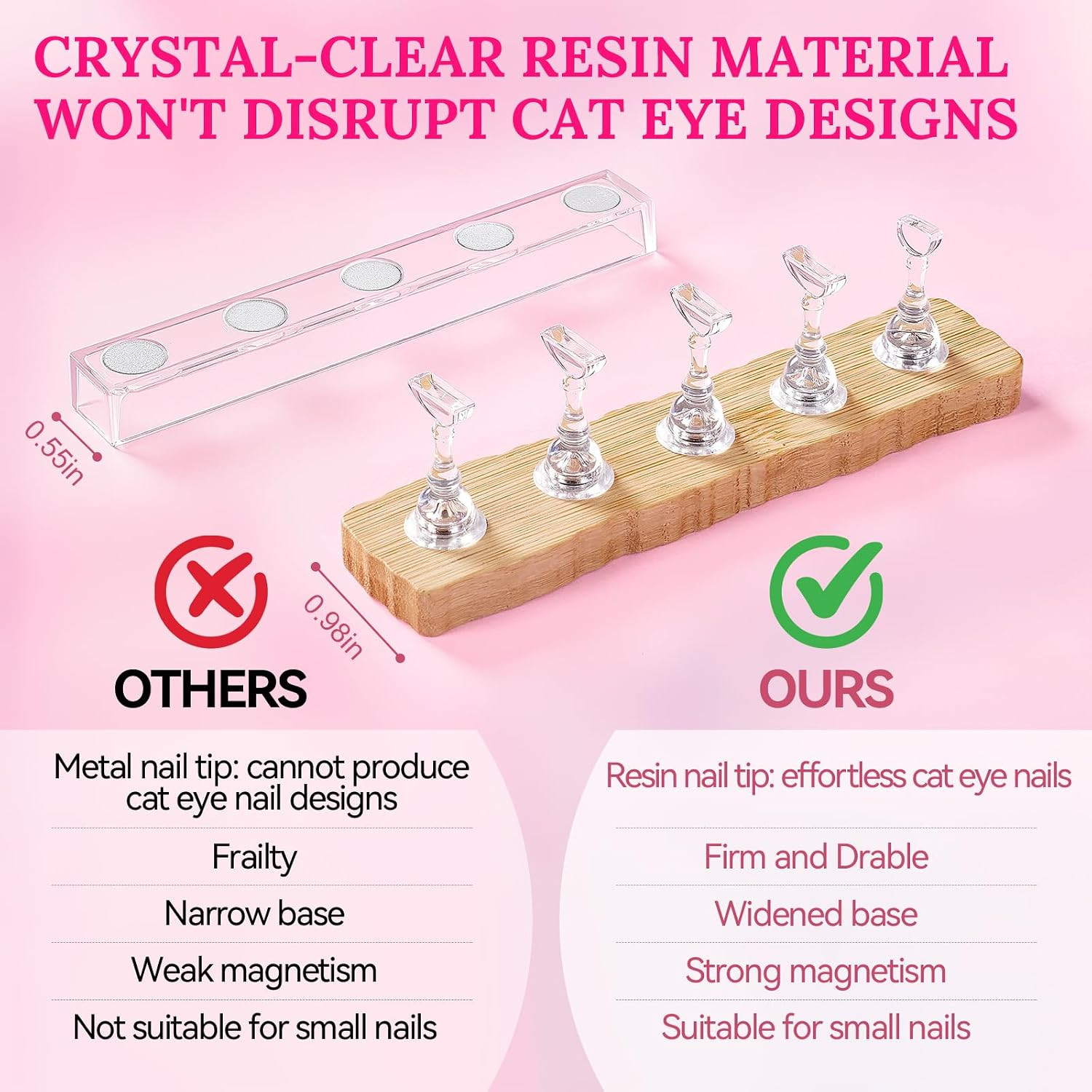 Nail Stand for Press on with Nail Art Brushes Nail Holder for Painting Practice