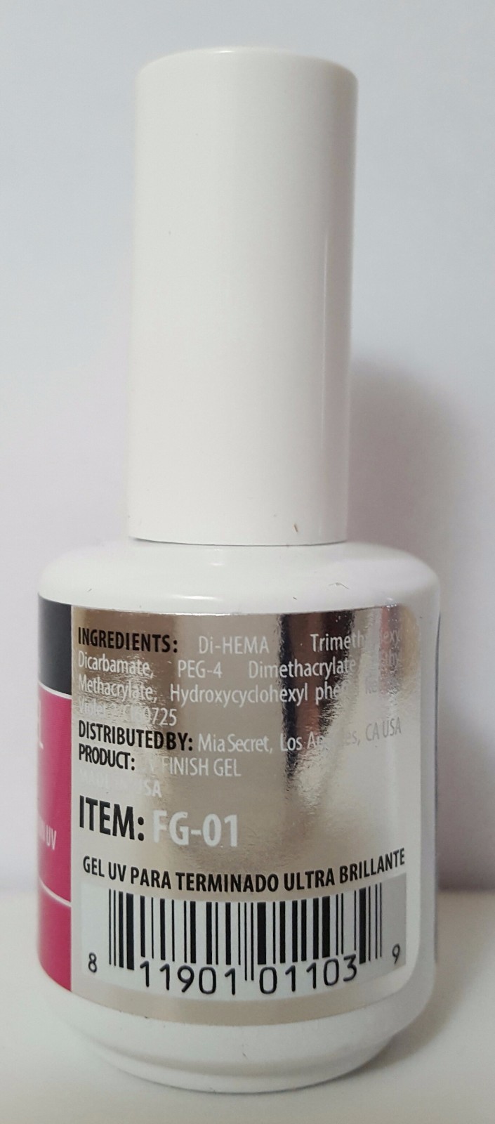 Mia Secret UV Finish Gel Ultra Shine 0.5 fl oz/ 15mL Made in US