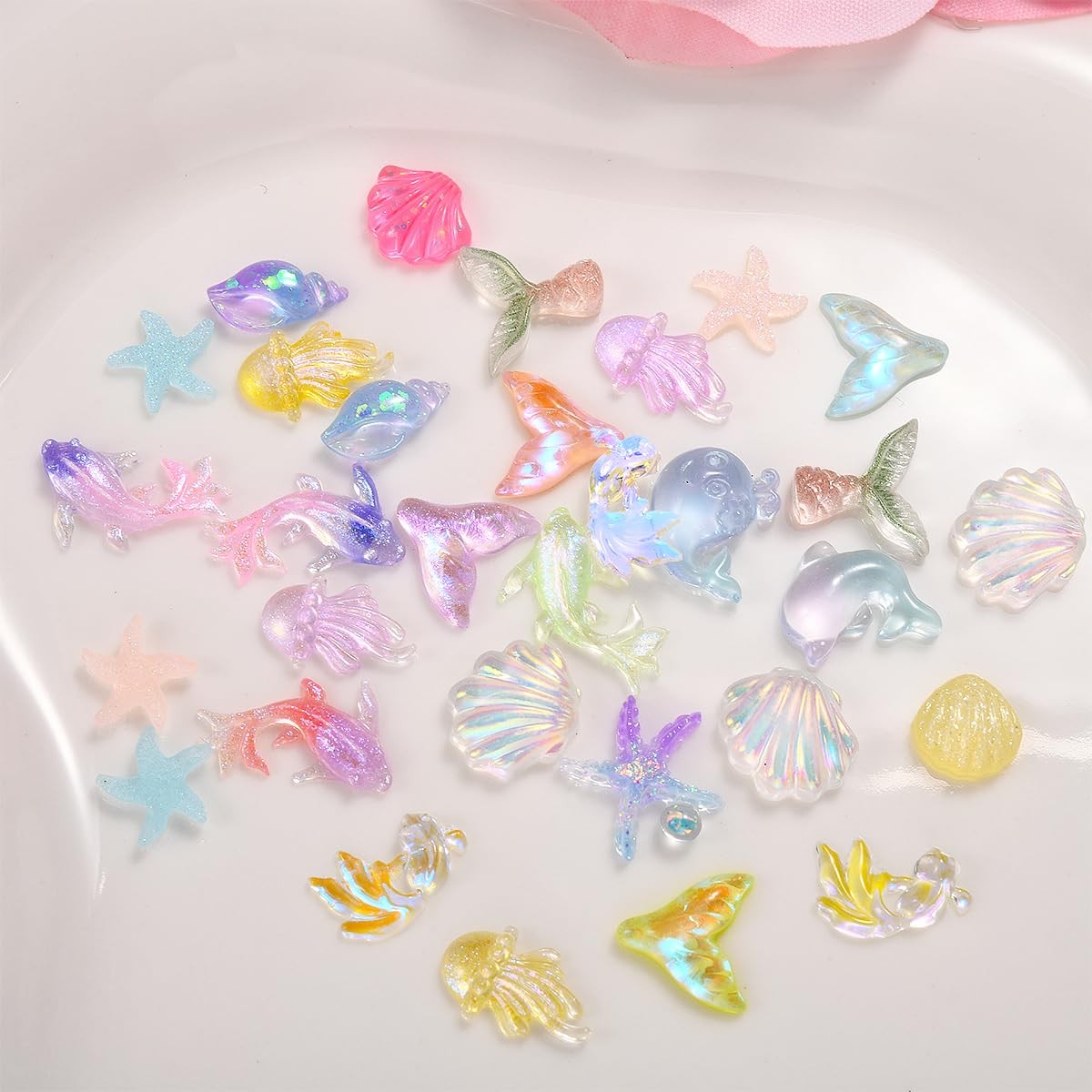 300Pcs Ocean Mini Resin Animals, Sea Figures to Hide, Bulk Tiny Ocean-themed