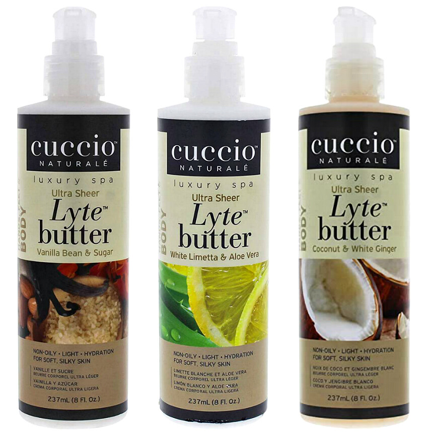 CUCCIO Naturale – Hands, Feet & Body Care Lyte Ultra Sheer Butter 8oz/237ml