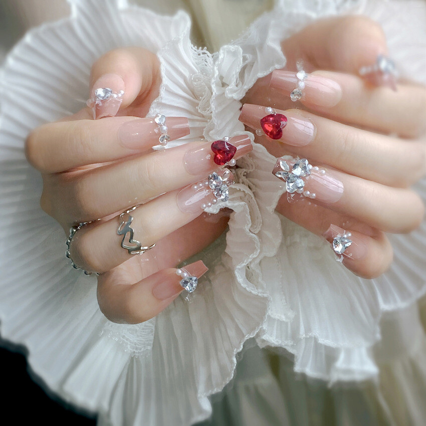 Nail Art Handmade Nail Beauty Painting Wearing Armor Diamond Nail Patch Paster