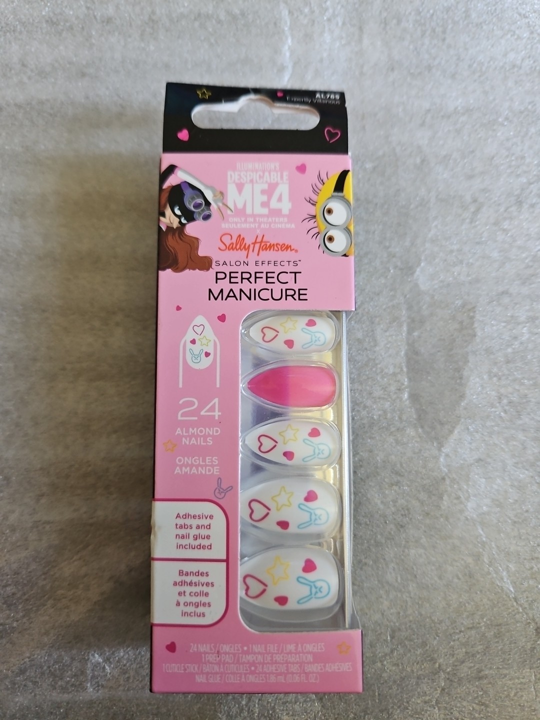 Sally Hansen Salon Effects Perfect Manicure ~ Despicable Me4 Almond Nails
