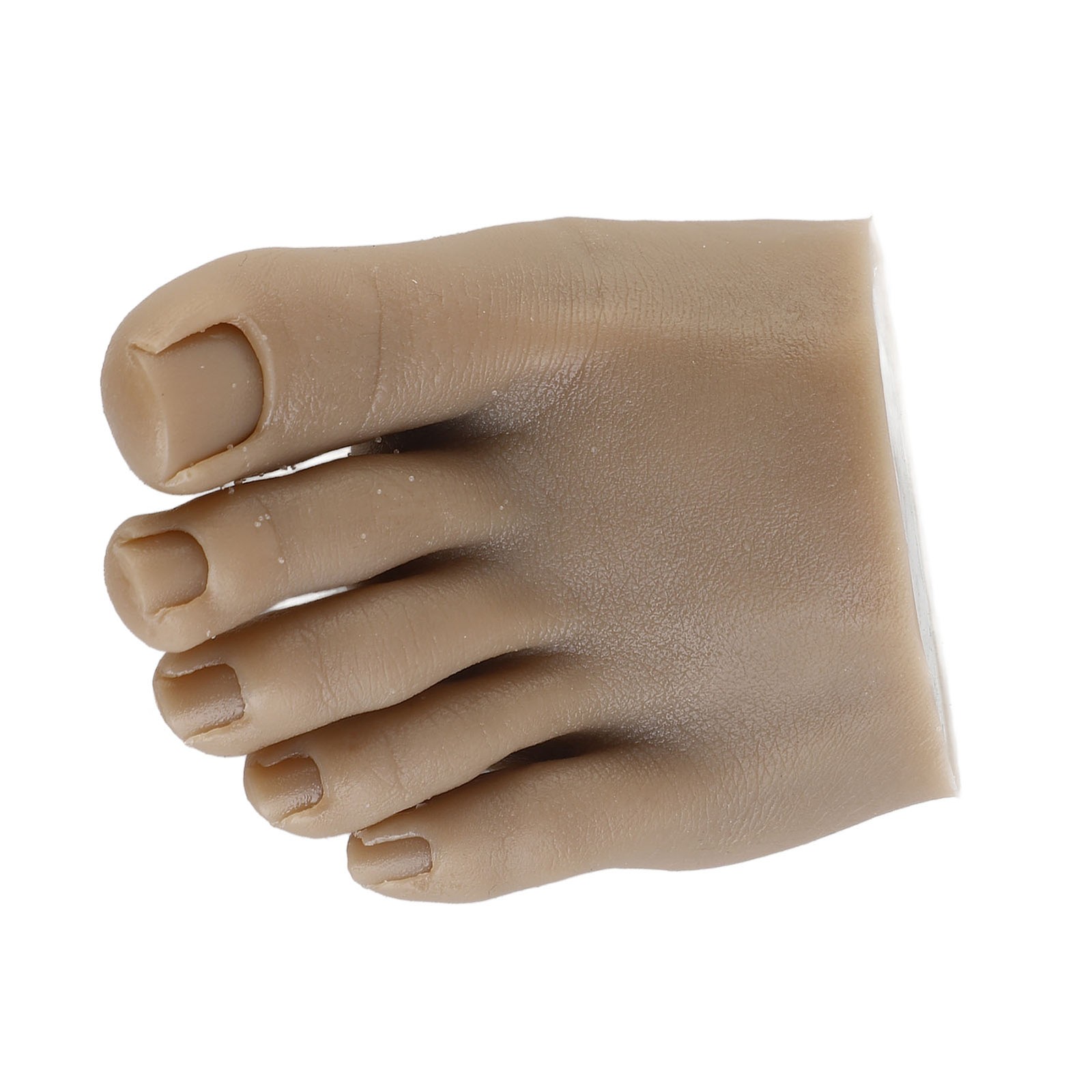 Nail Art Training Fake Half Foot Model Dark Skin Color Reusable Tattoo Pract CHU