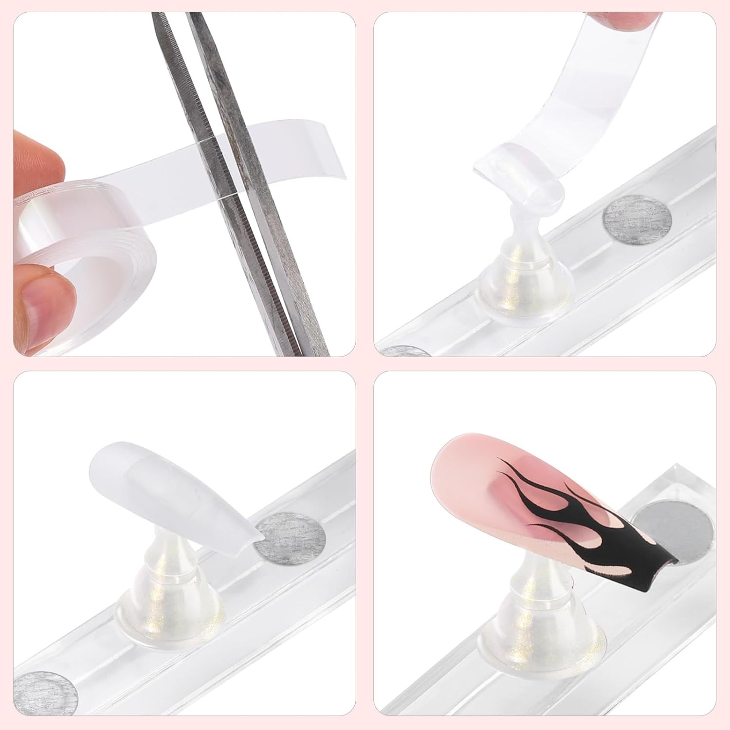 Nail Stand Acrylic Nail Art Display Stand Practice Nail Holder for Painting Nail