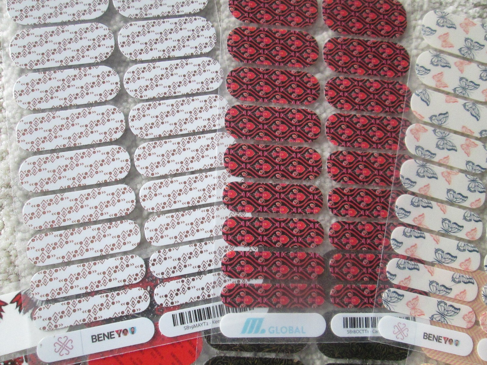 Jamberry Huge Nail 112 Half Sheets/ 10 Full Size/ Petite Juniors/ Tools/Partials