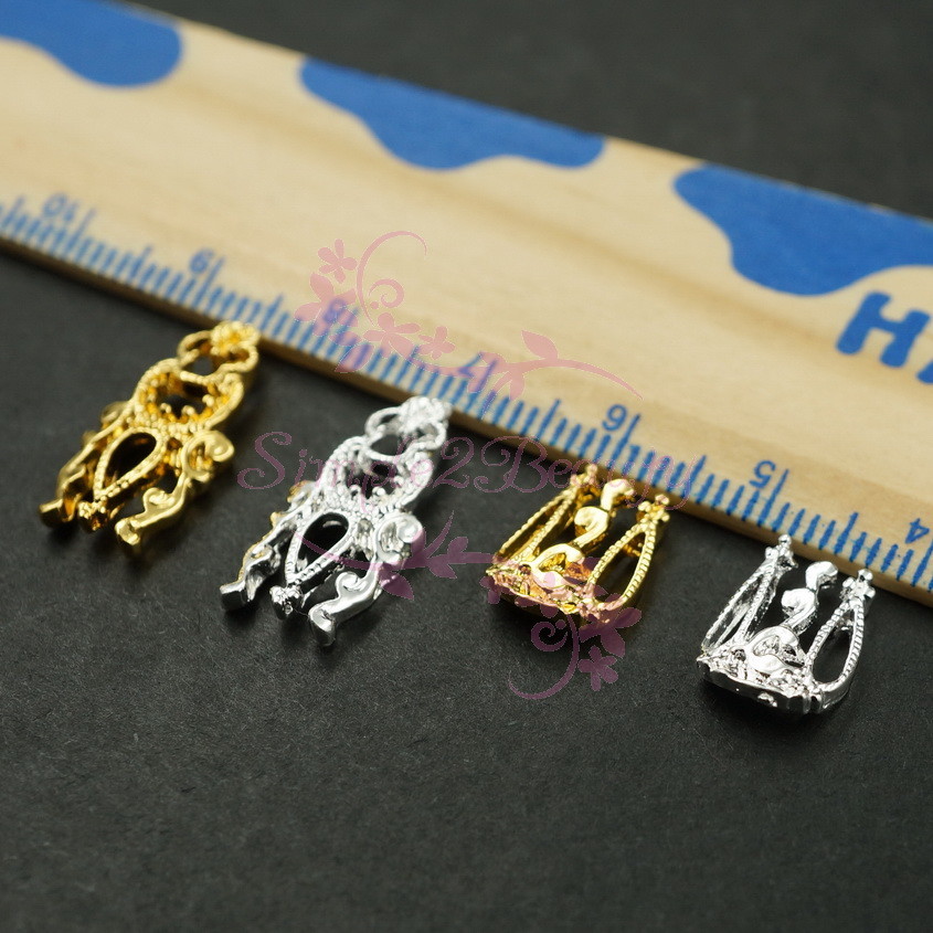 20 Vintage Hollow Lace Alloy Charms 3D Salon Acrylic Nail Art DIY Decor