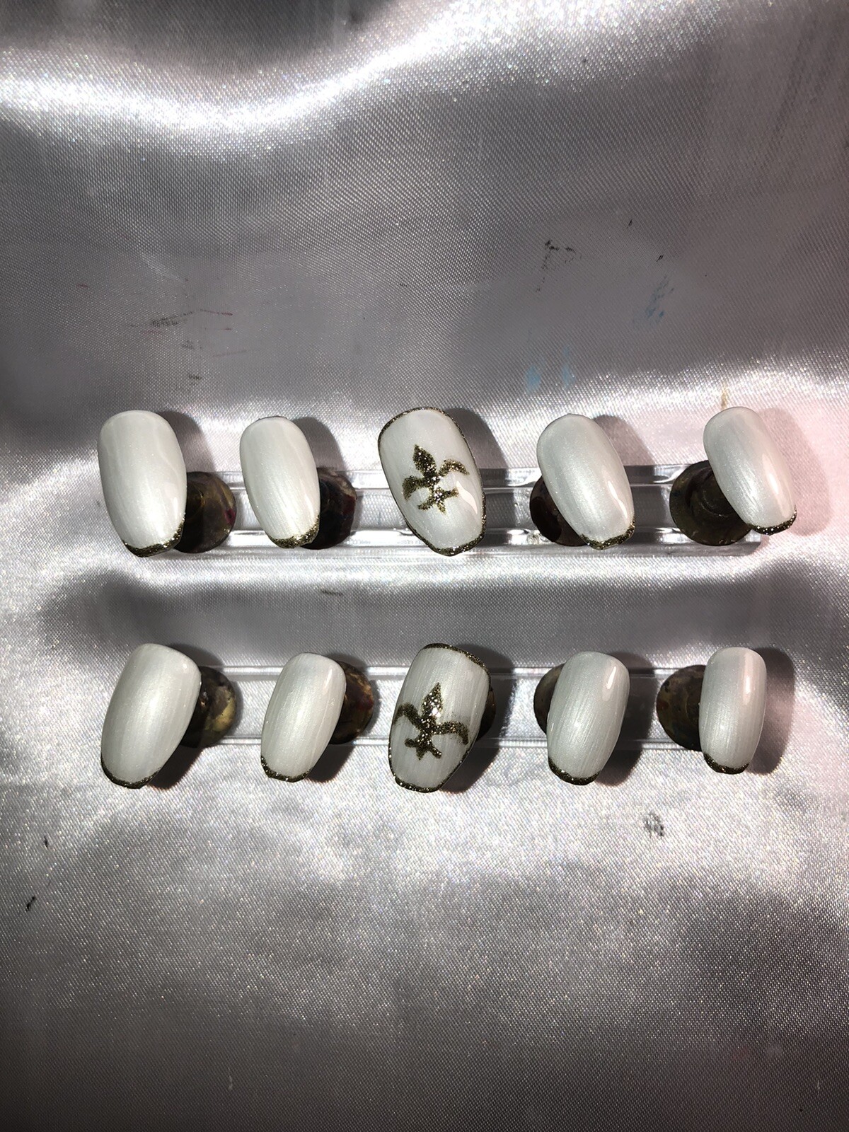 Z NAILZ! Gorgeous Set Of Handmade MARDI GRAS Press On Nails