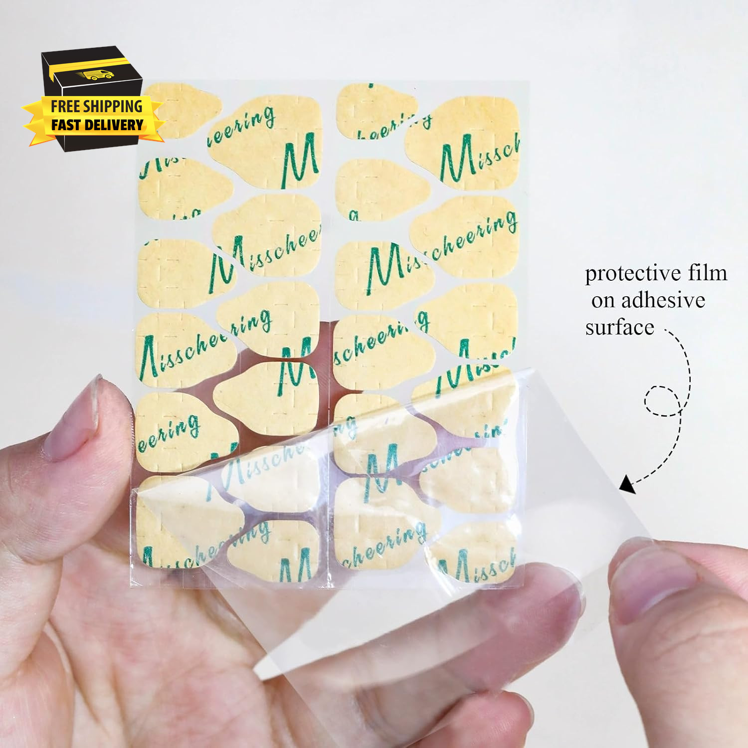 288Pcs Nail Adhesive Tabs for Fake Nails Nail Glue for Press Ons with 0.3Mm Ultr