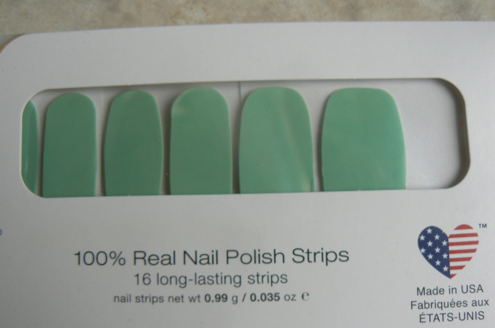 NEW Color Street OSLO & STEADY mint green 100% Real Nail Polish Strips 16 pc