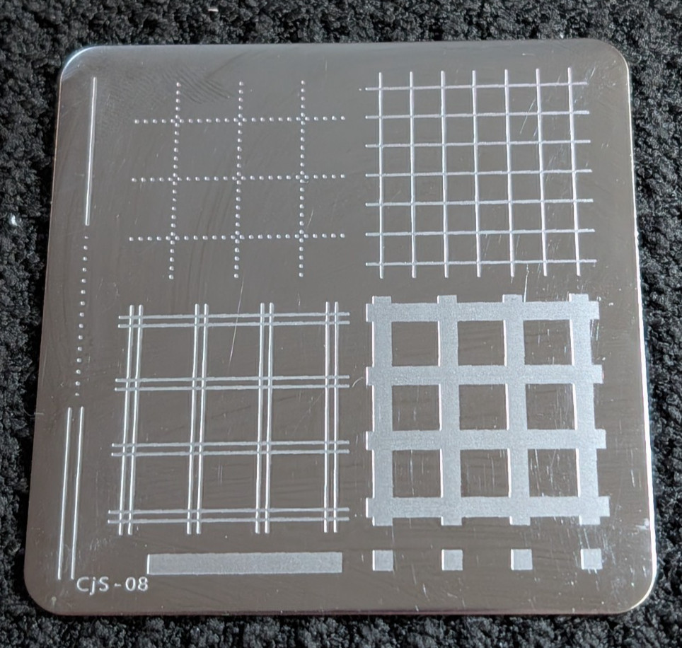 Nail Stamping Plates Clear Jelly Stamper Lot of 2 CJS-08 CJS-17