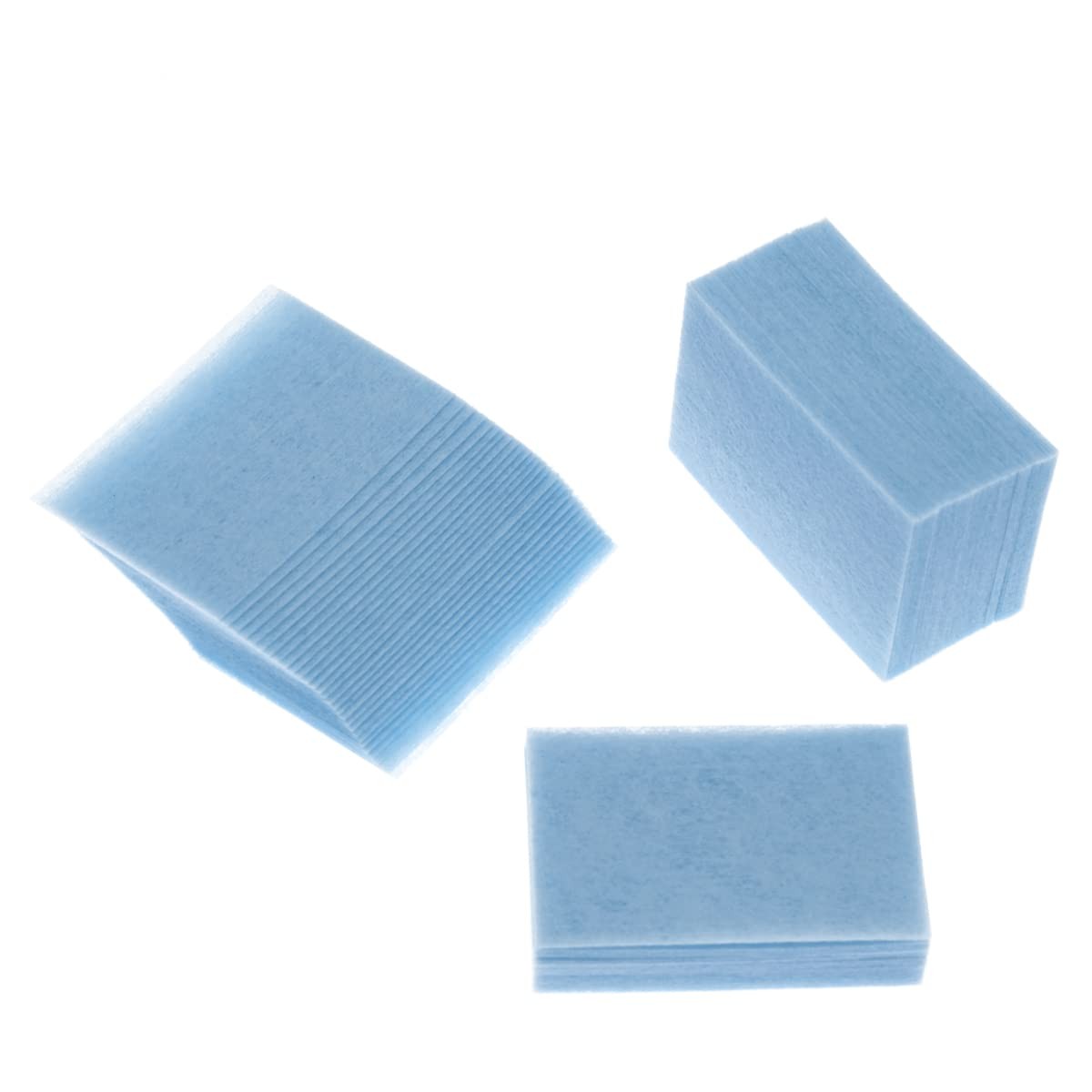 Aysekone 600 Pieces Disposable Nail Wipes Gel Polish Remover Pads Blue