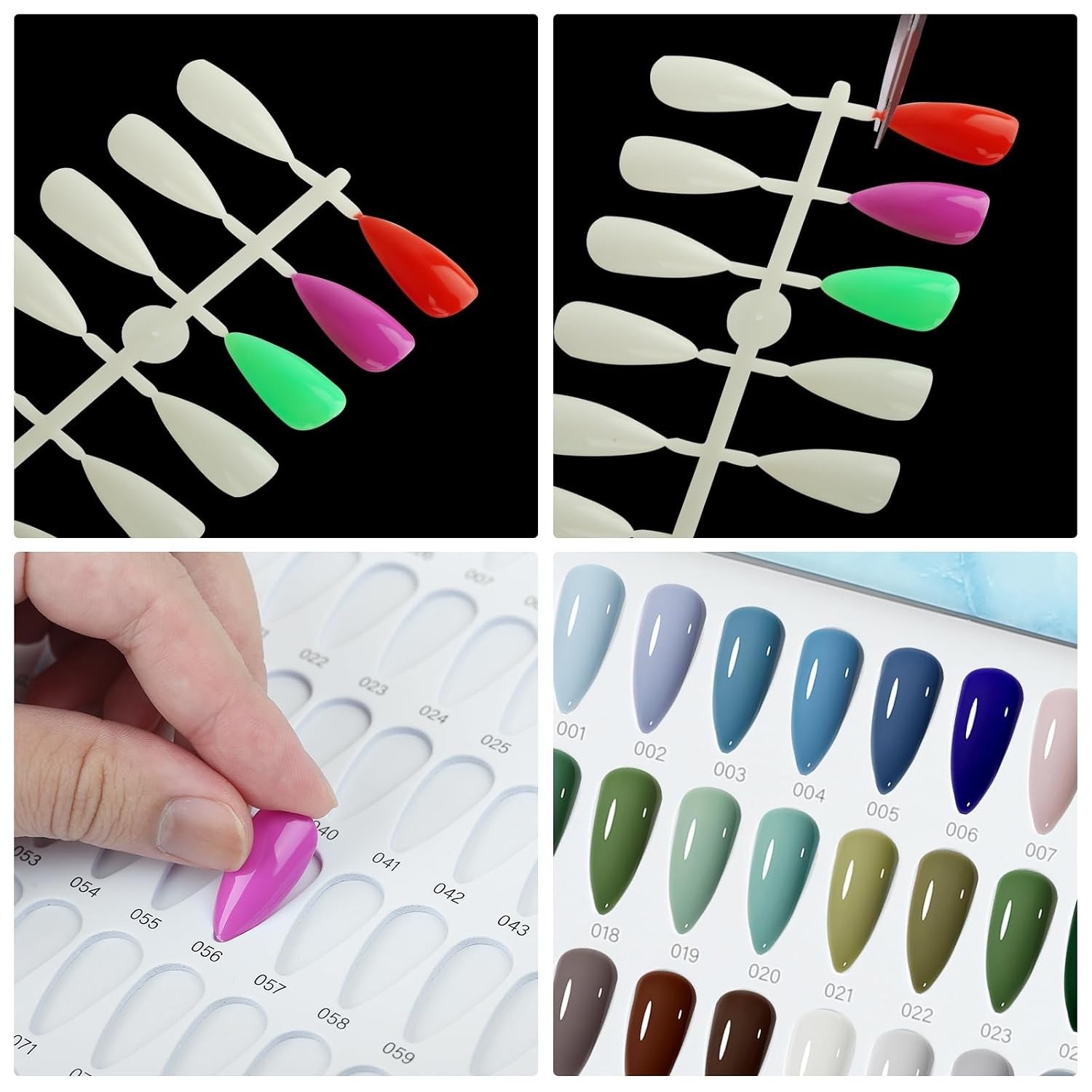 Nail Art Display Book with False Tips