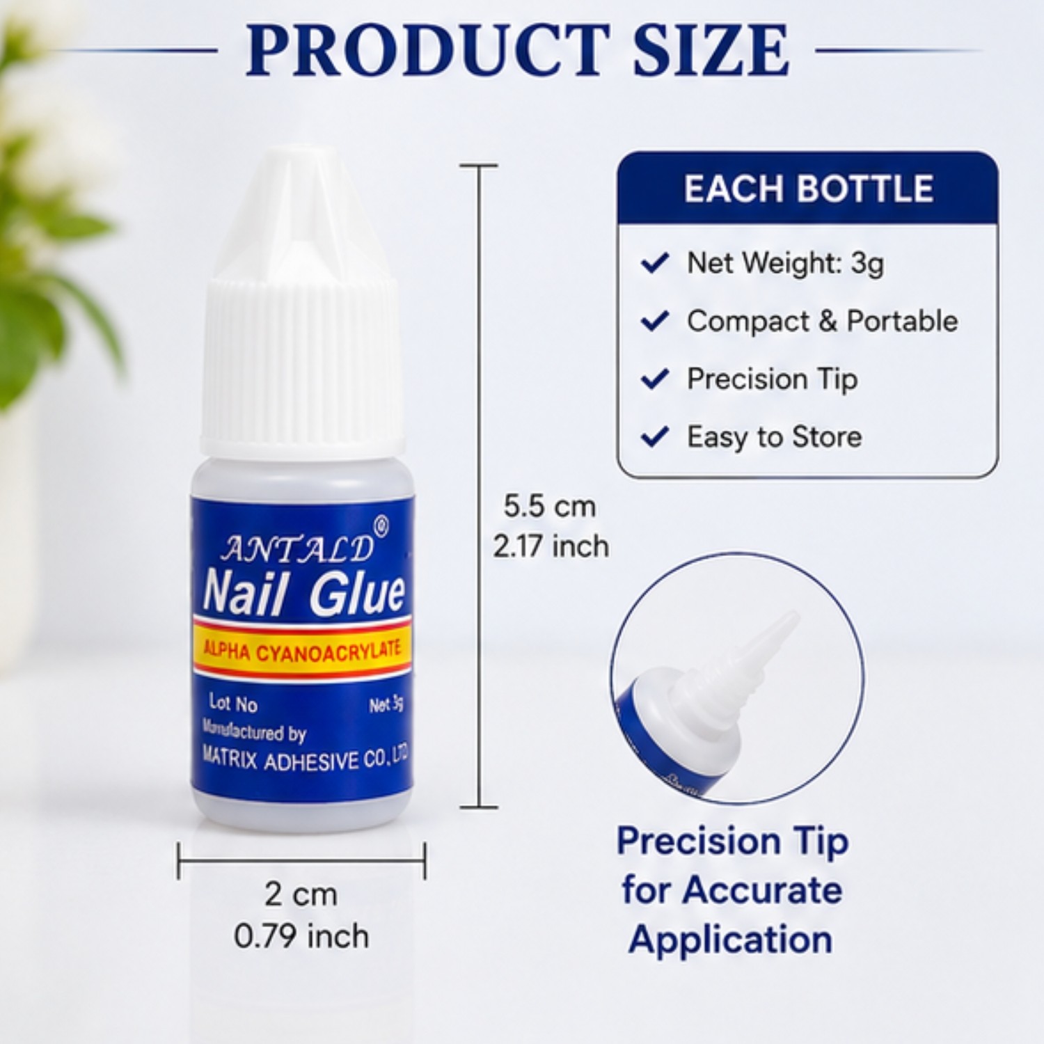 False Nail Glue 5x 3g Bottles Extra Strong Fake False Nail Glue Nail Art