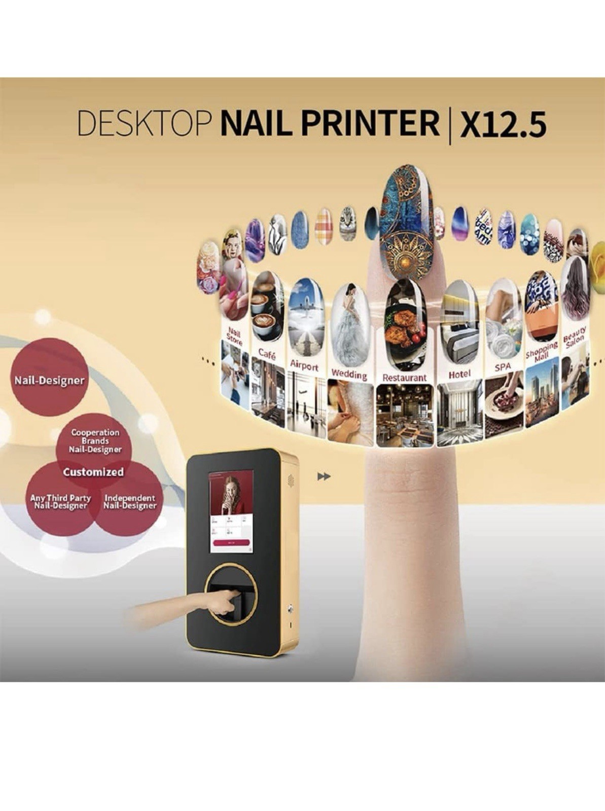 O’2 x12.5 Smart Nail Printer Brand New