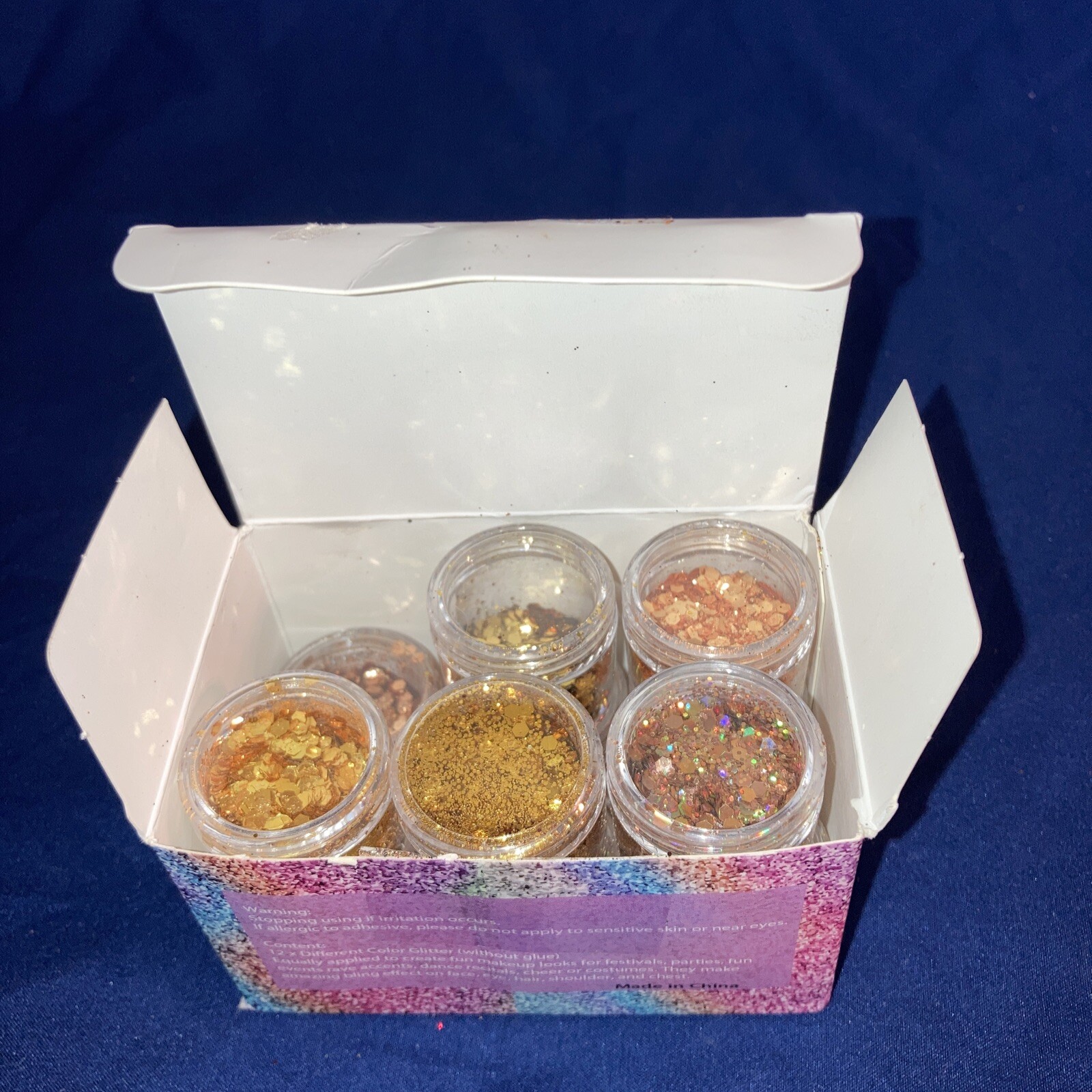 LAZA Art & Nail Glitter, 11 Ultra brilliant Diffrent Colors Art Glitter.