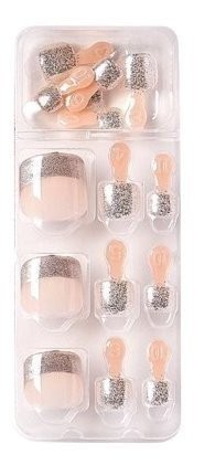 imPRESS Press-On Pedicure Toenails – “A Keeper” Design – 24 Nails