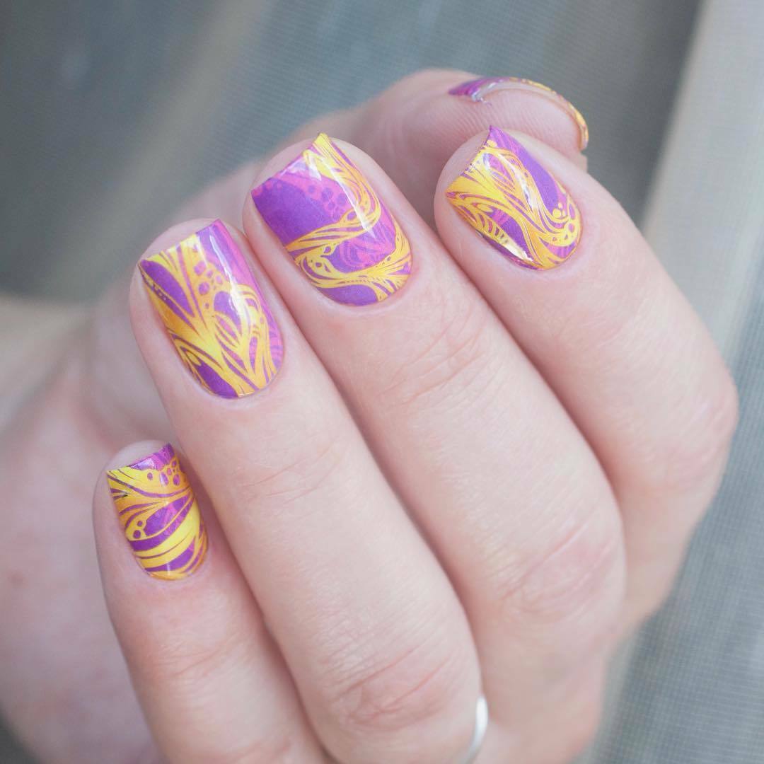 P116 Lavalicious Water Decals Sliders for Nail Art Design