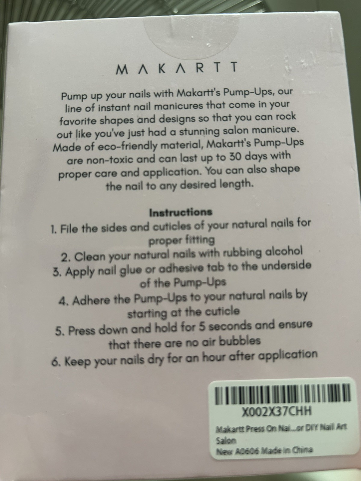 Makartt XXL Long Press-On Nail Kit, Glue-On Acrylic Nails, French Press-On Nails