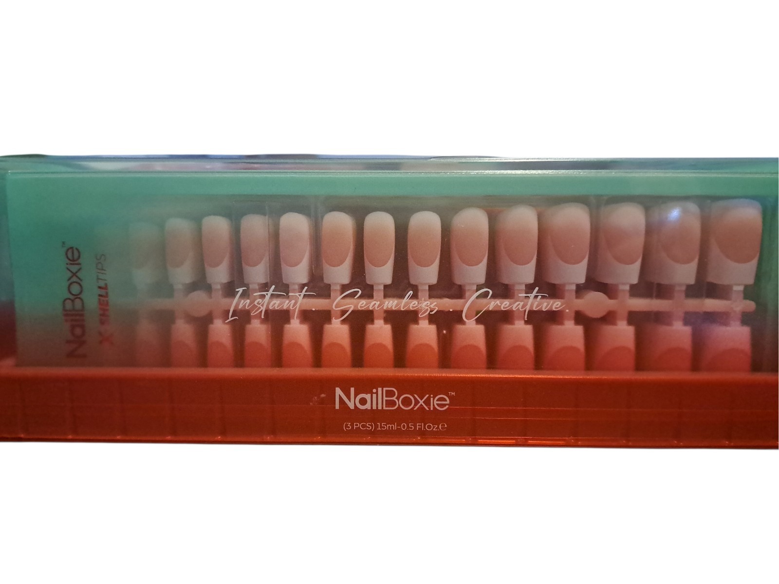 MODELONES NAILBOXIE X-SHELLTIPS FRENCH GEL NAILS ALMOND 15 SIZES/150 PIECES