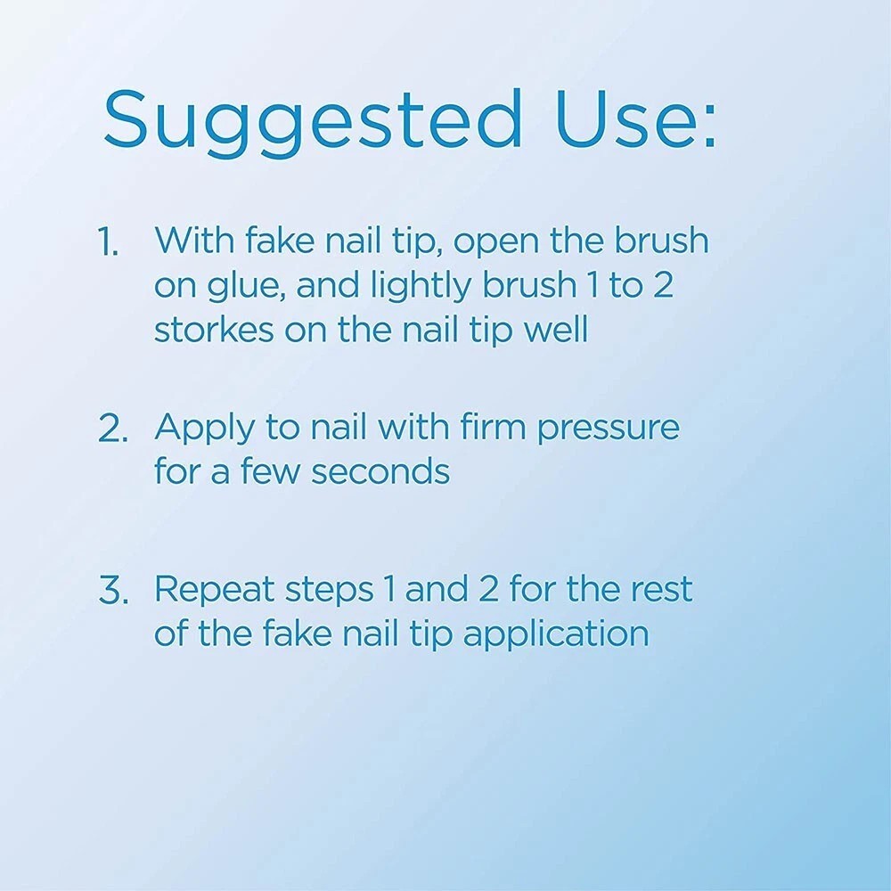 Young Nails Brush On Nail Glue 0.5 Oz (2 Pack)