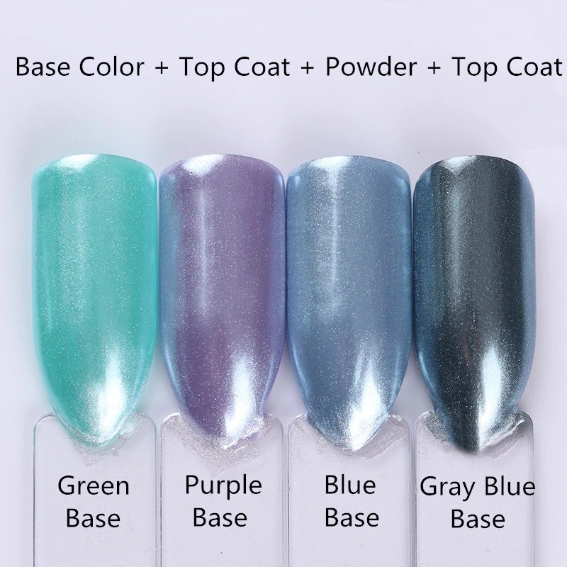 DIAMOND WHITE PEARL NAIL POWDER Mermaid Effect Mirror Shining Pigment Wedding UK